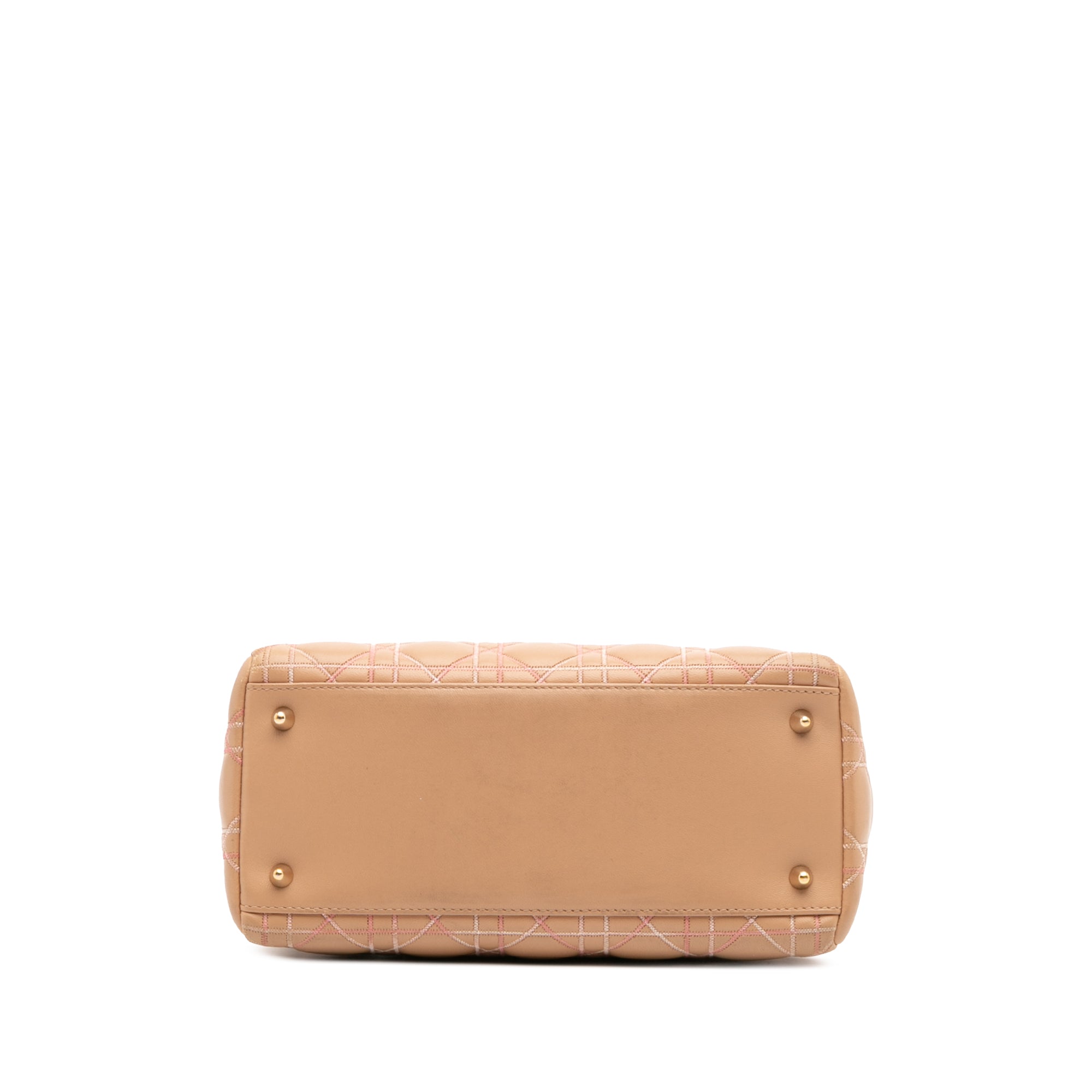 Dior Medium Lambskin Cannage Contrast Stitch Lady Dior - image 3