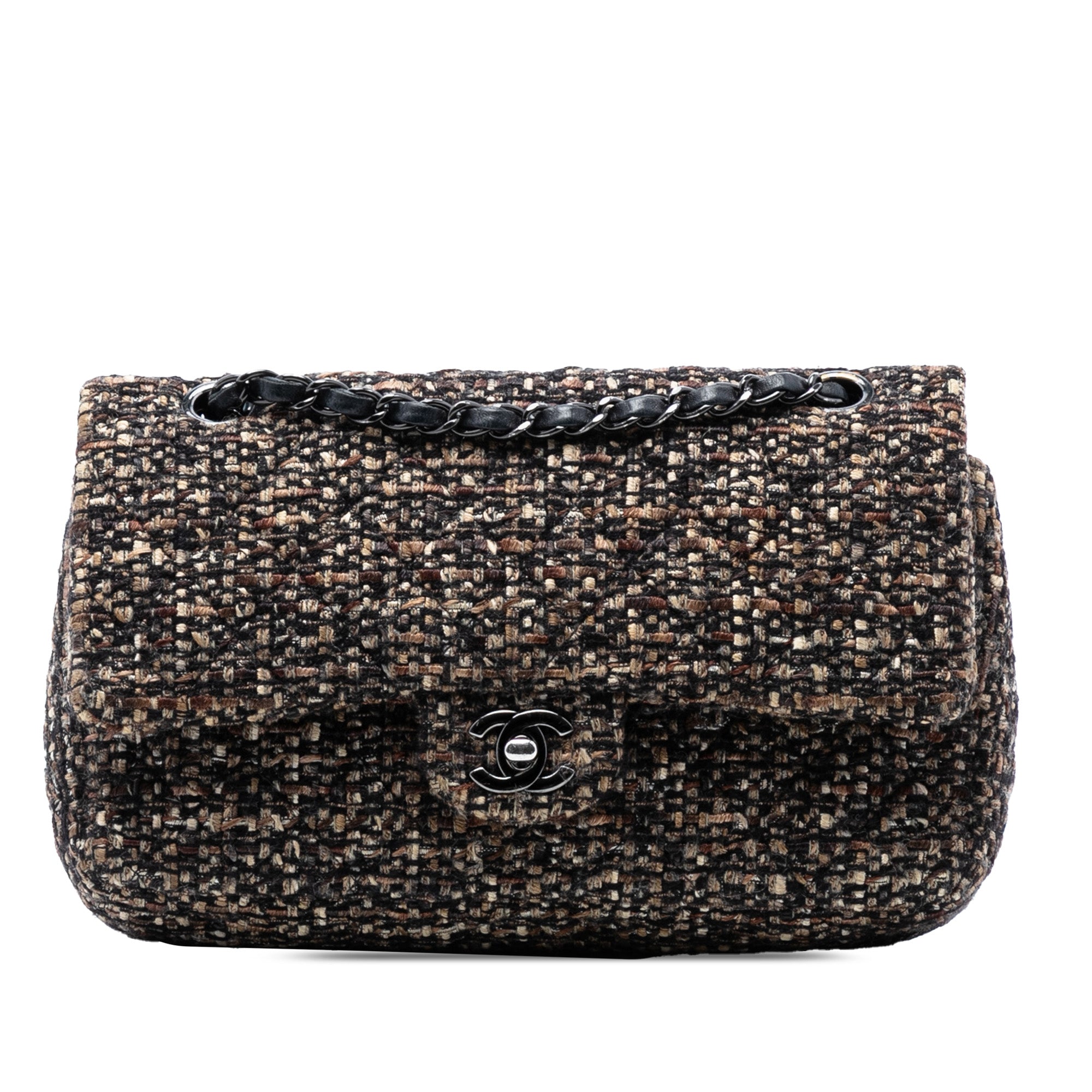 Chanel Medium Classic Tweed Double Flap - image 1