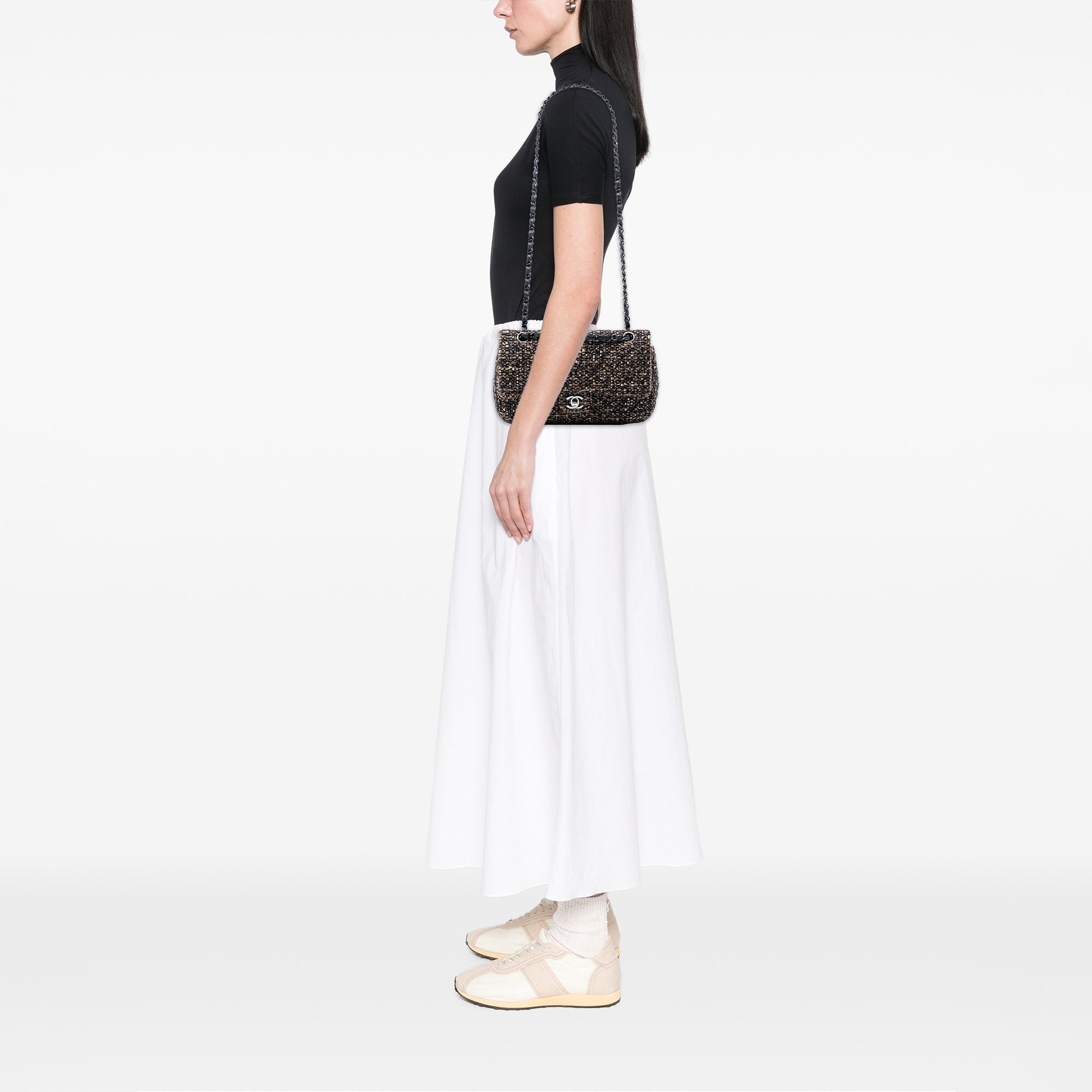 Chanel Medium Classic Tweed Double Flap - image 7
