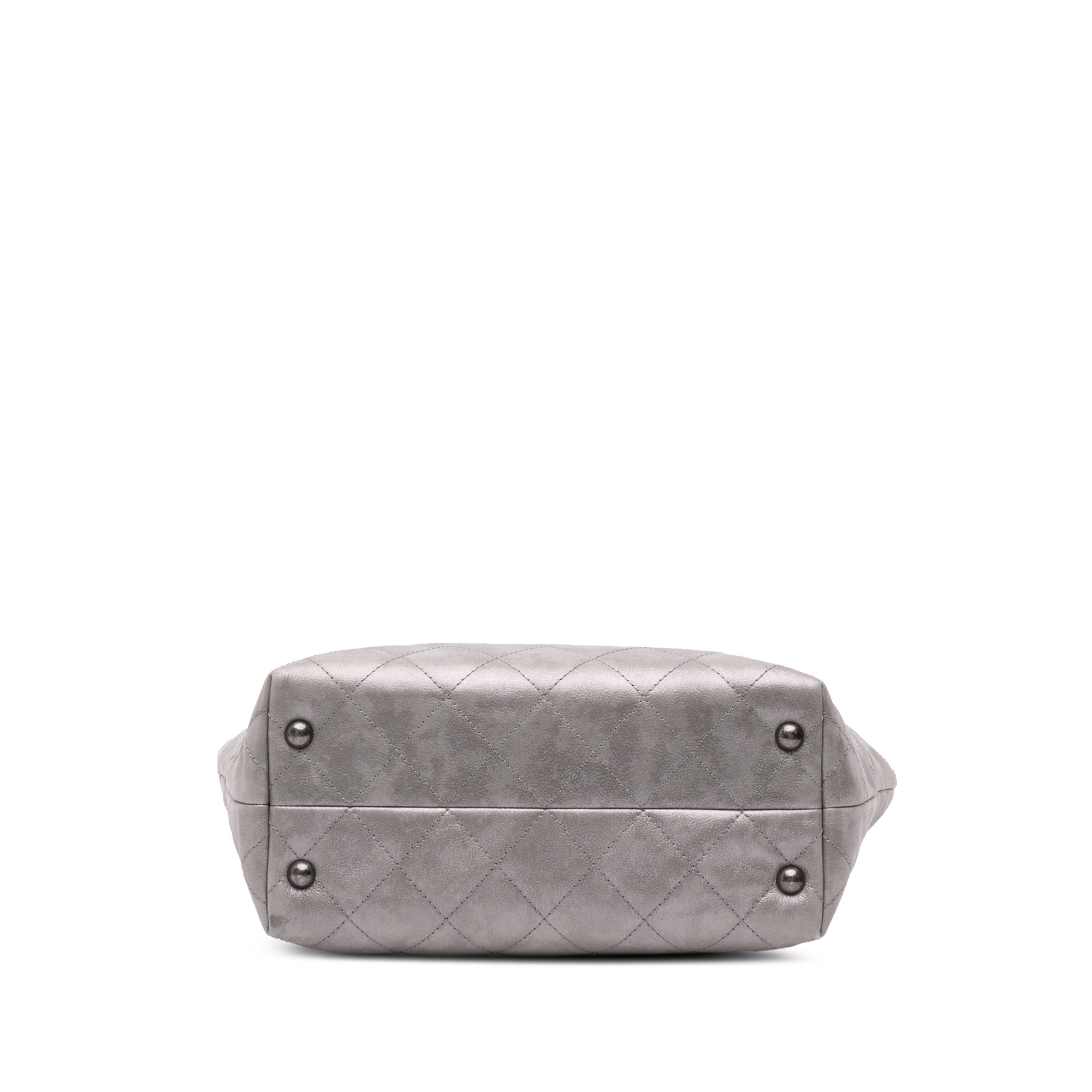 Chanel Quilted Iridescent Calfskin Shopping in Chains Tote - image 3