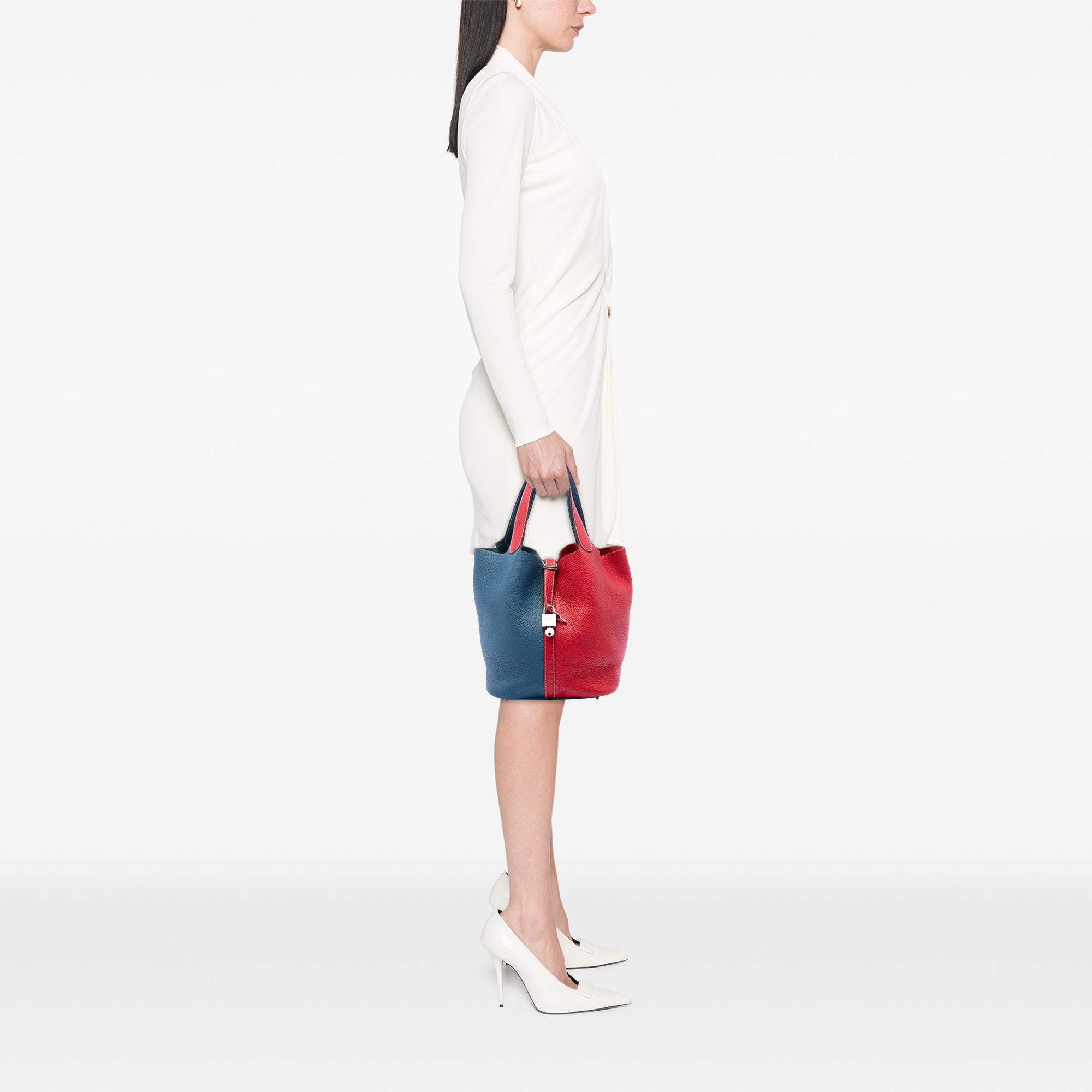 Hermès Bicolor Clemence Picotin Lock 26 - image 6
