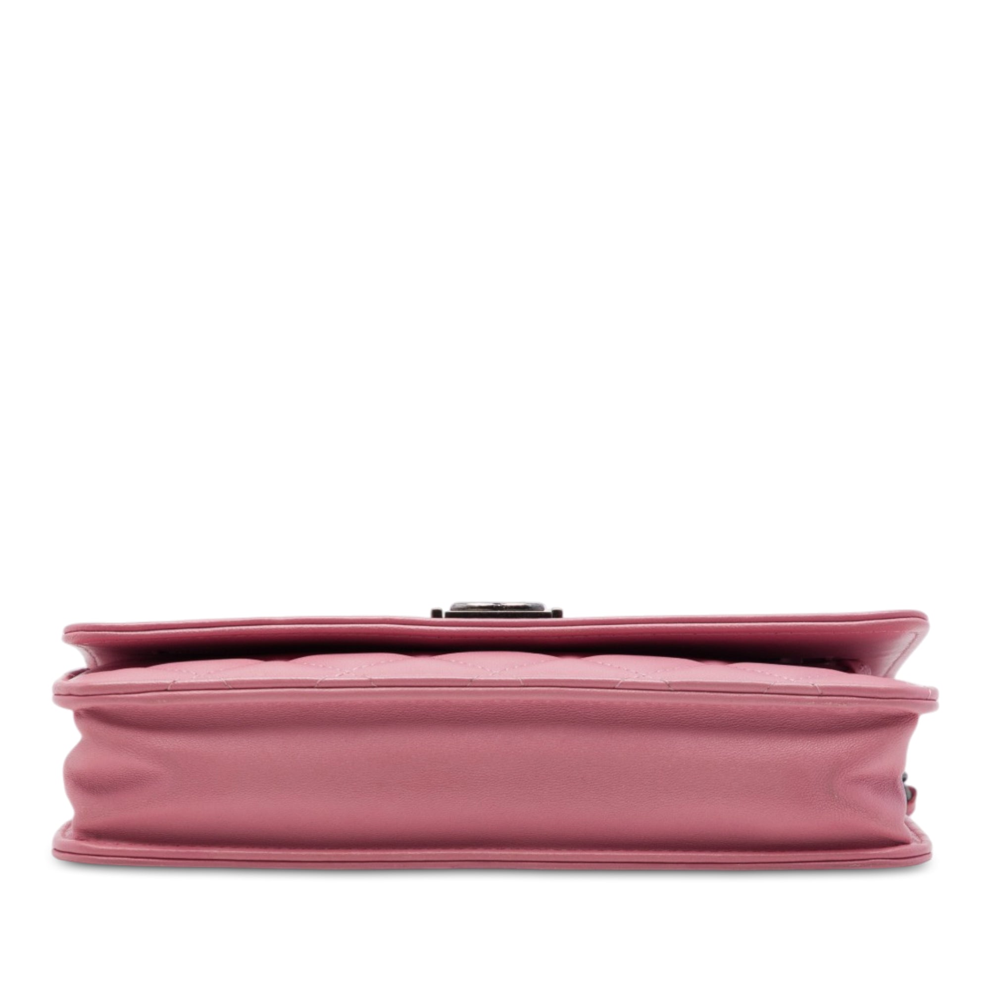 Chanel Quilted Lambskin Boy Wallet On Chain - image 3