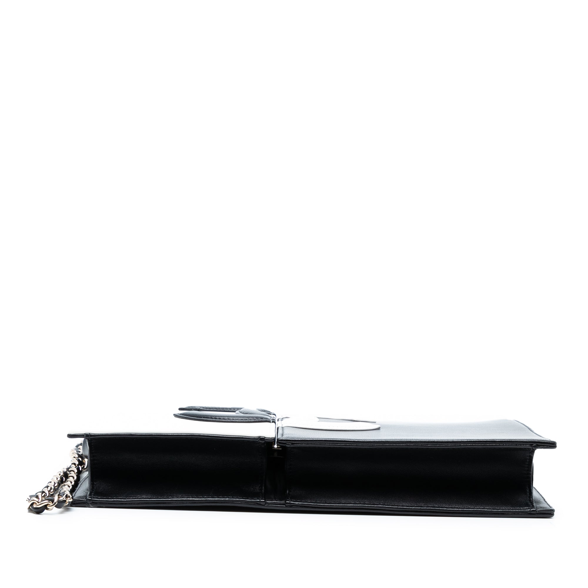 Chanel CC Lambskin Split Clutch with Chain - image 3