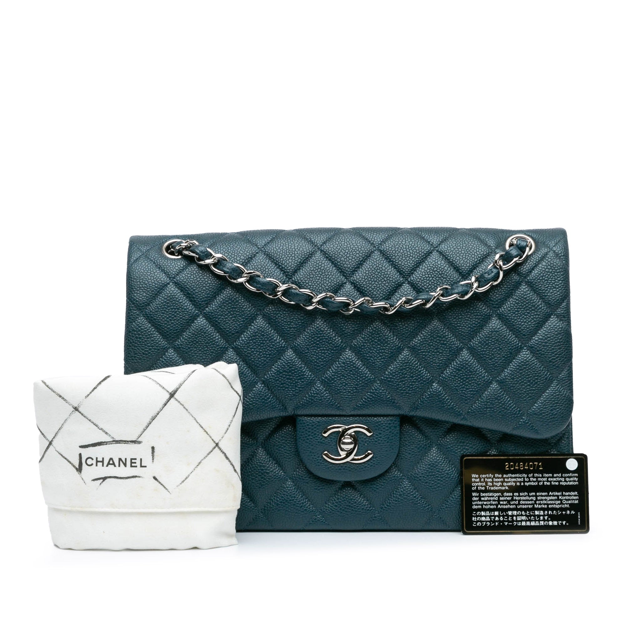 Chanel Jumbo Classic Caviar Double Flap - image 13