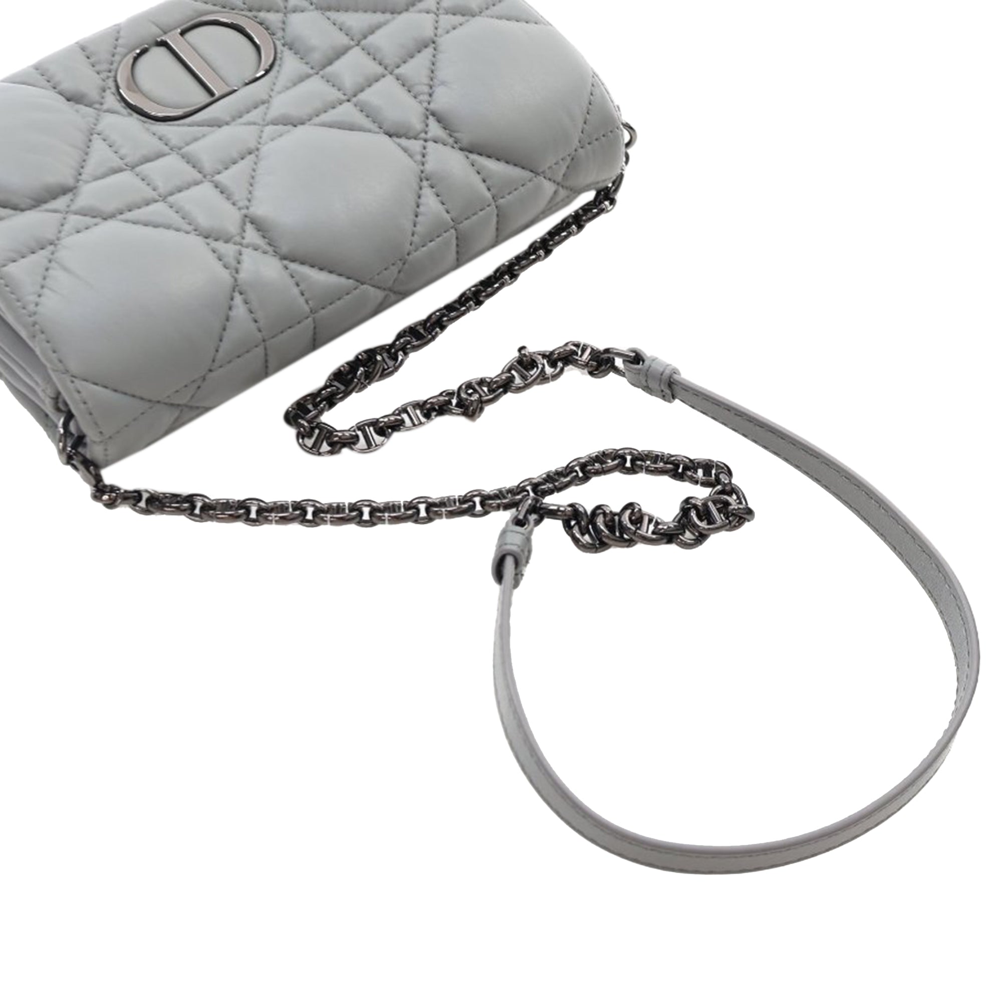 Dior Mini Calfskin Macrocannage Caro Bag - image 10