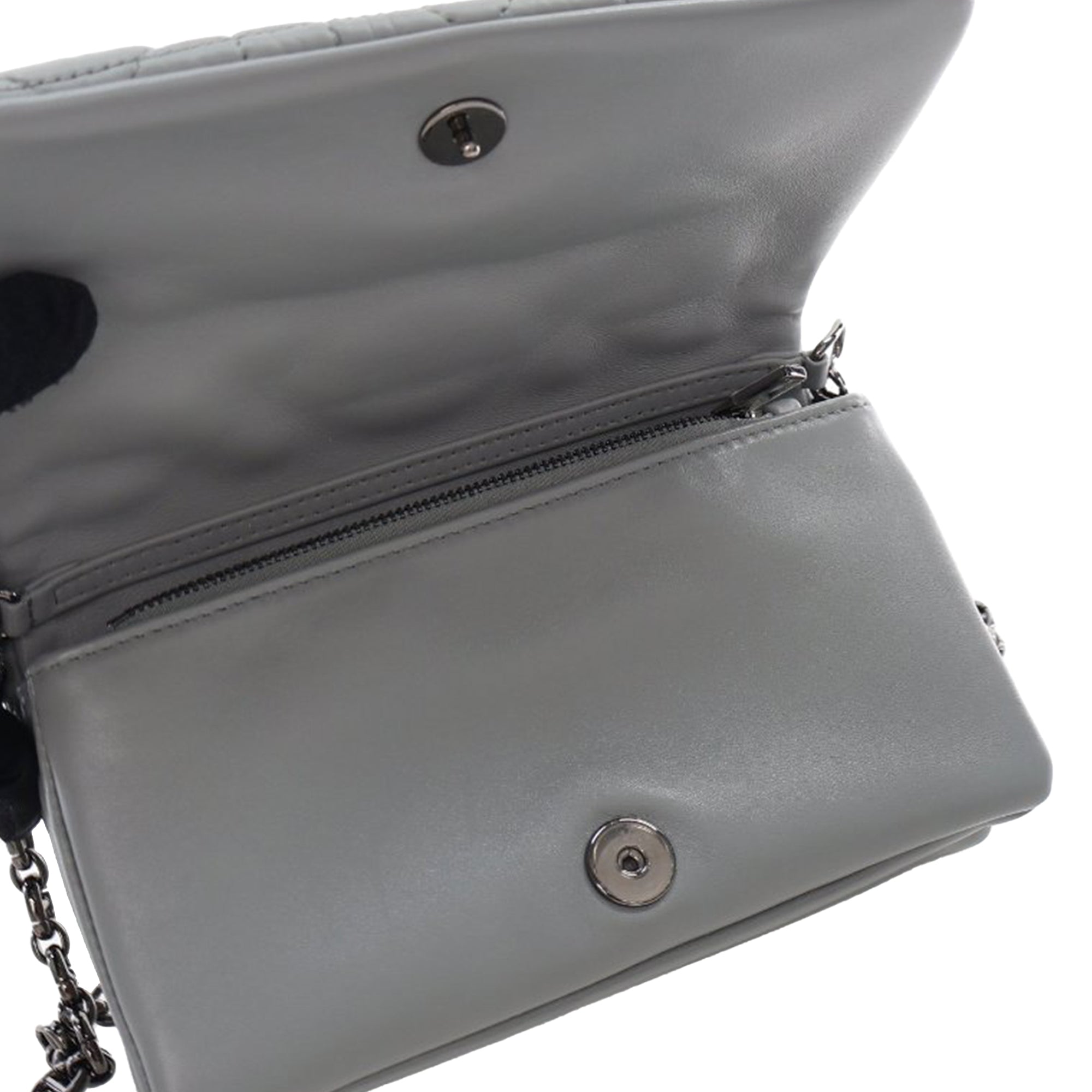 Dior Mini Calfskin Macrocannage Caro Bag - image 6