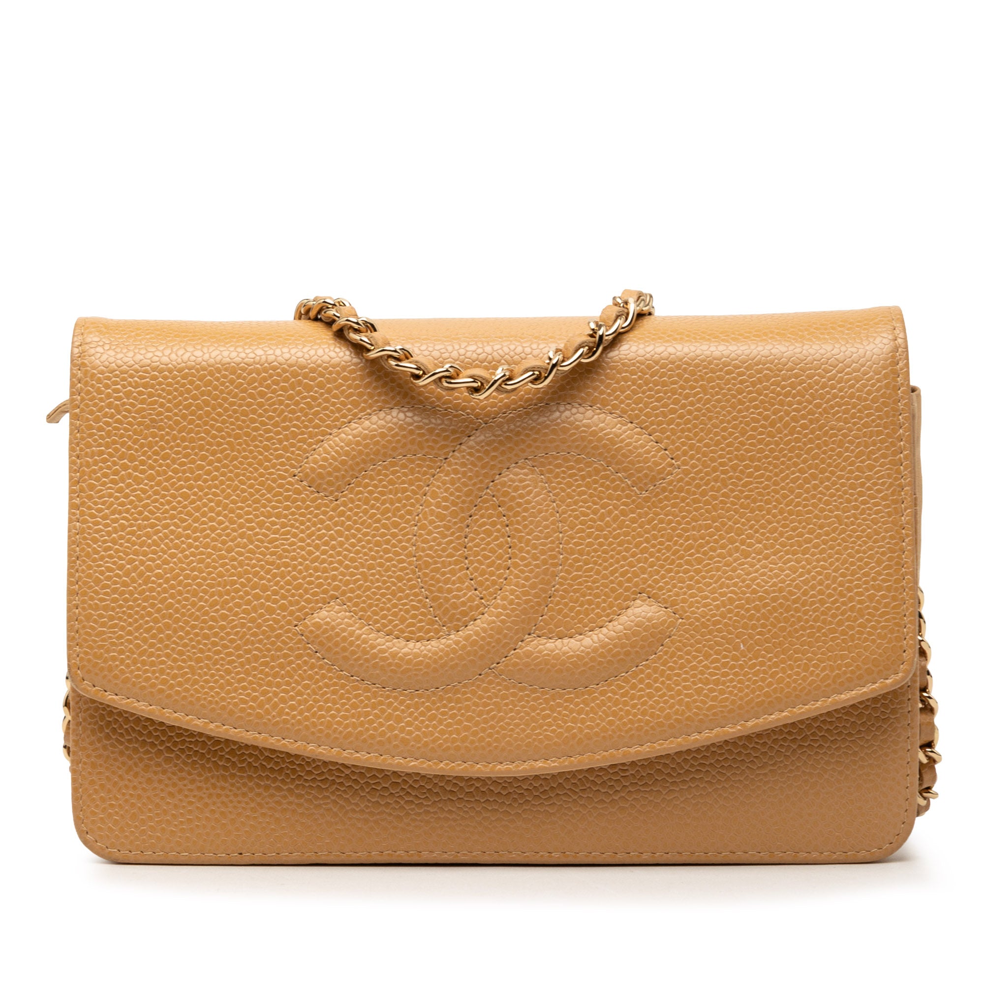 Chanel CC Caviar Wallet On Chain - image 1