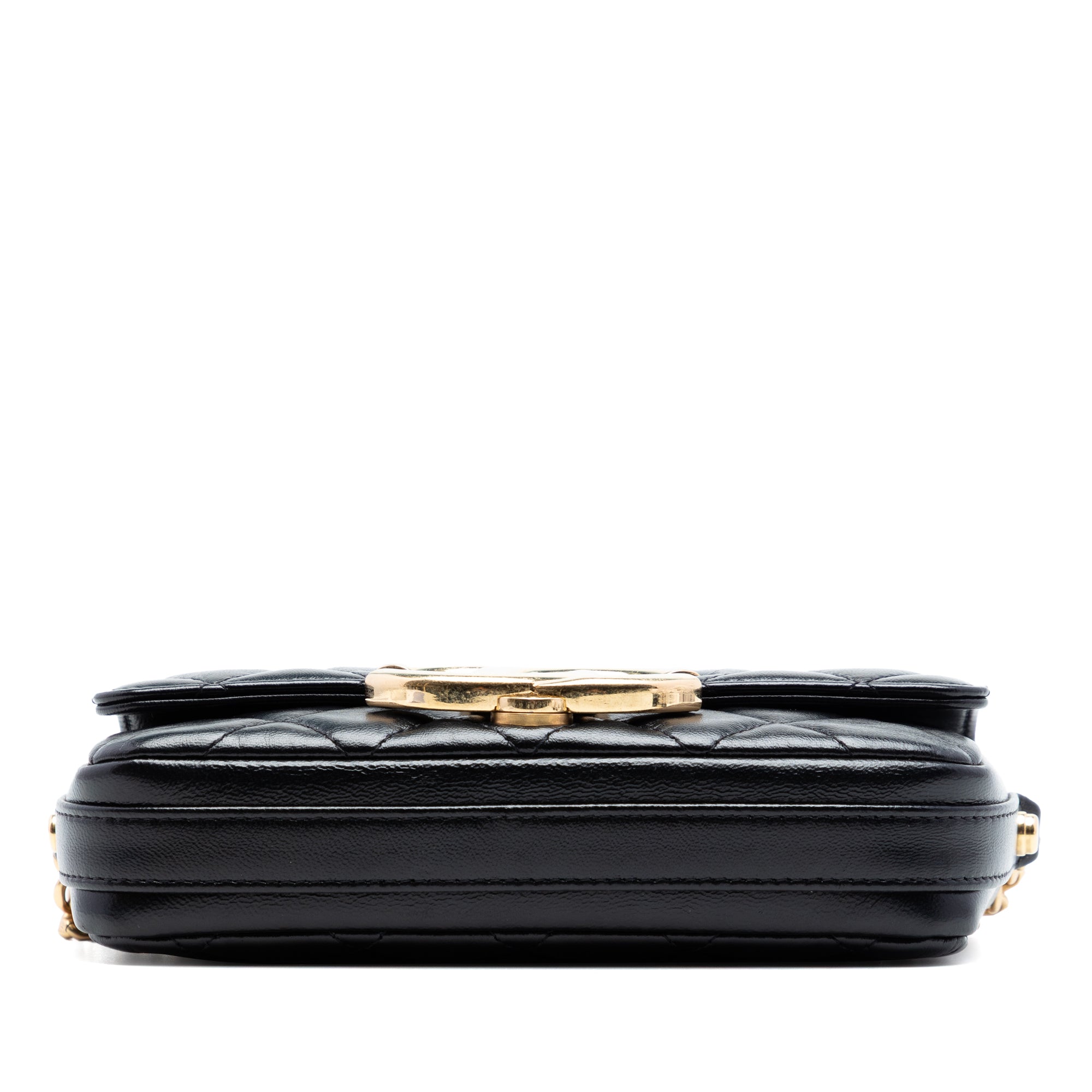 Chanel Quilted Lambskin Giant CC Flap Phone Holder with Chain - image 3
