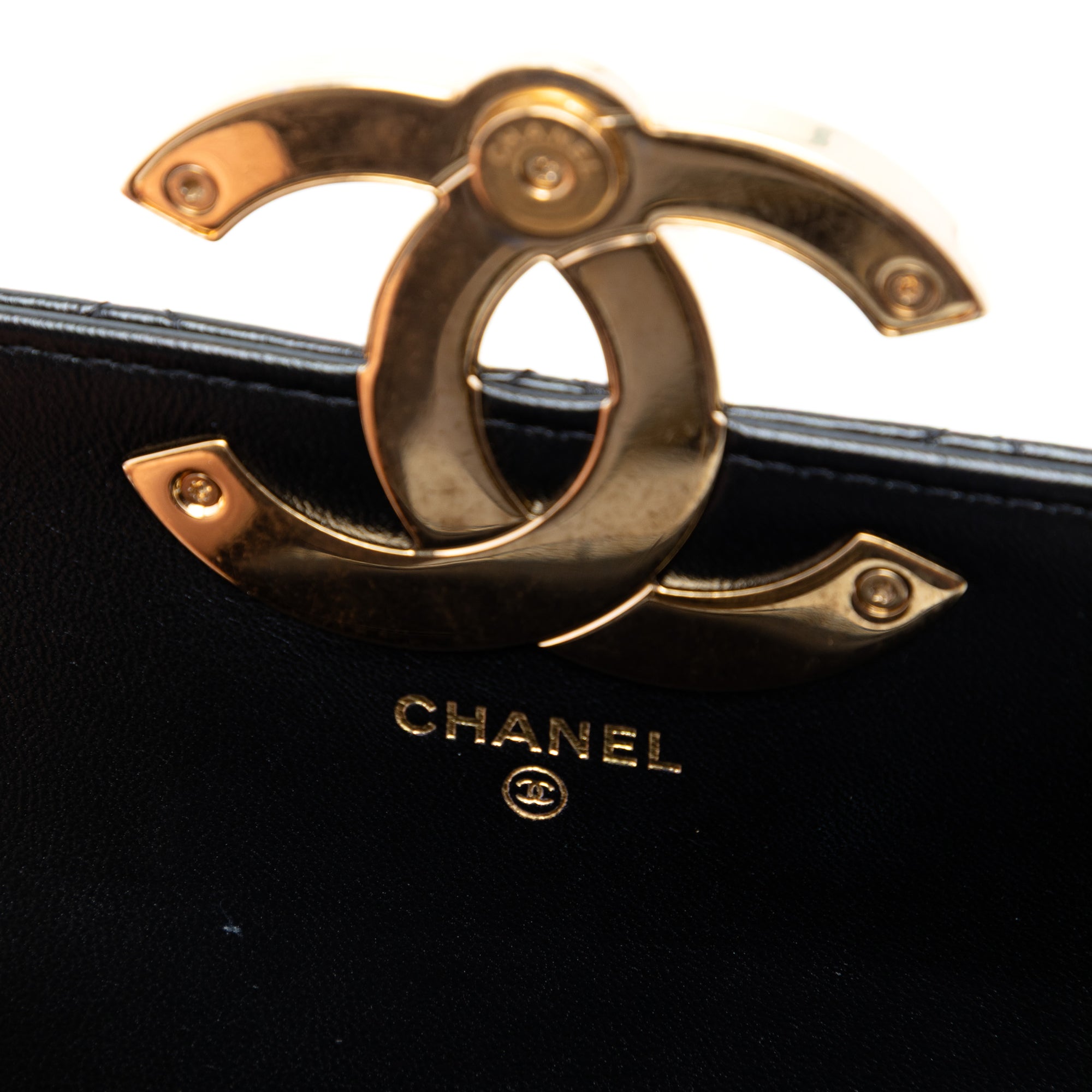 Chanel Quilted Lambskin Giant CC Flap Phone Holder with Chain - image 5