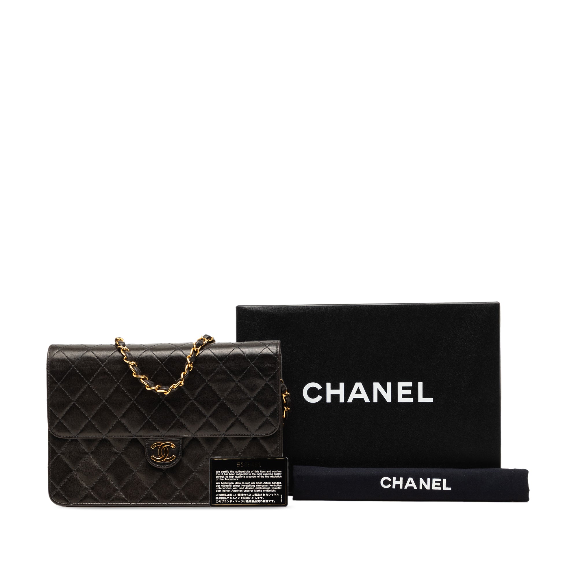 Chanel CC Quilted Lambskin Single Flap - image 8