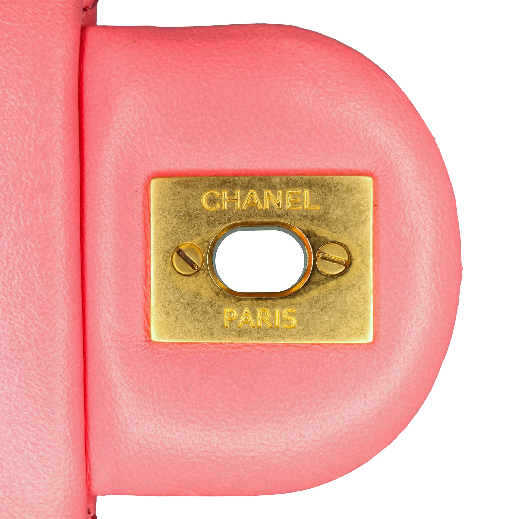Chanel Mini Square Classic Lambskin Pearl Crush Single Flap - image 7