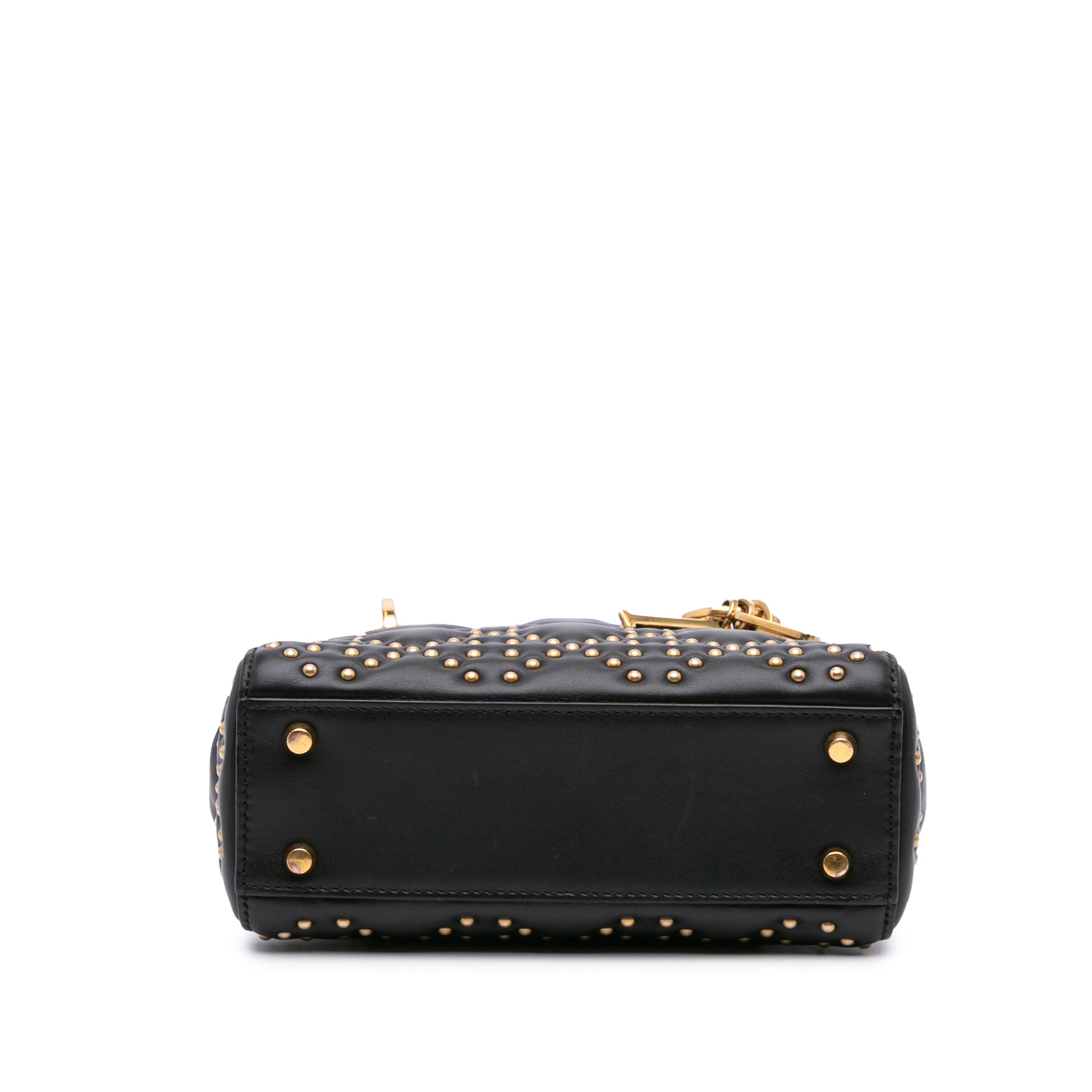 Dior Mini Lambskin Cannage Studded Supple Lady Dior - image 3