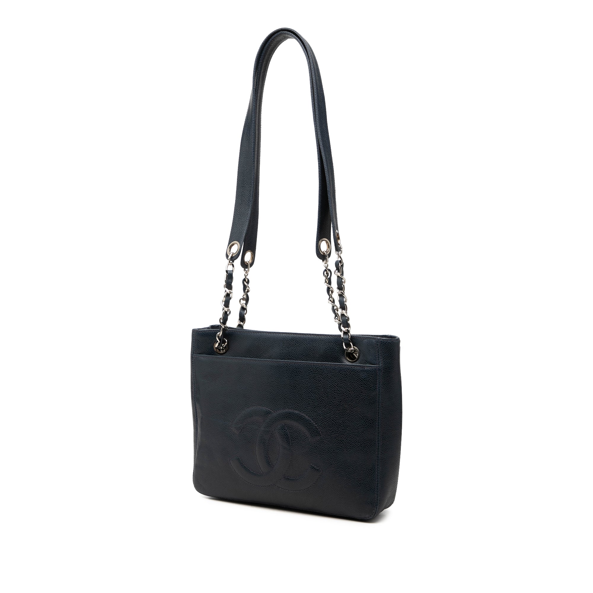 Chanel CC Caviar Front Pocket Shoulder Bag - image 2