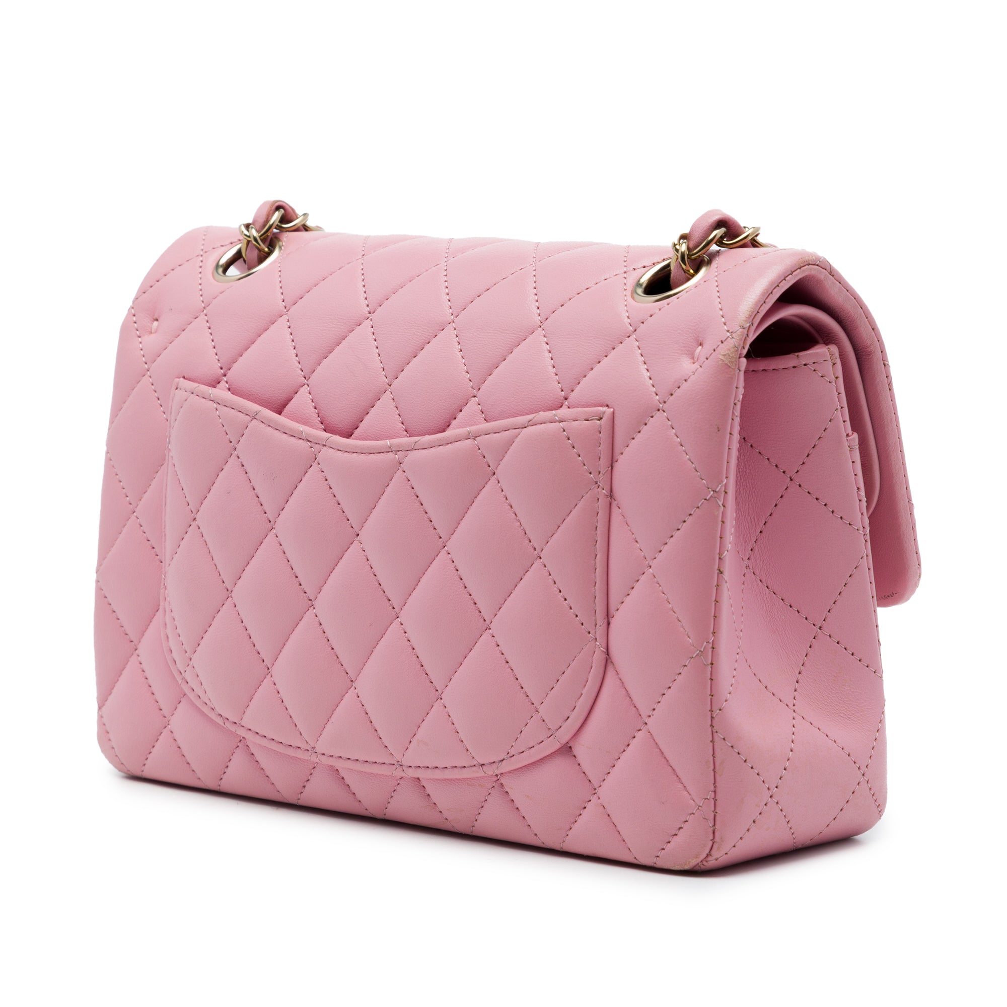 Chanel Small Classic Lambskin Double Flap - image 2