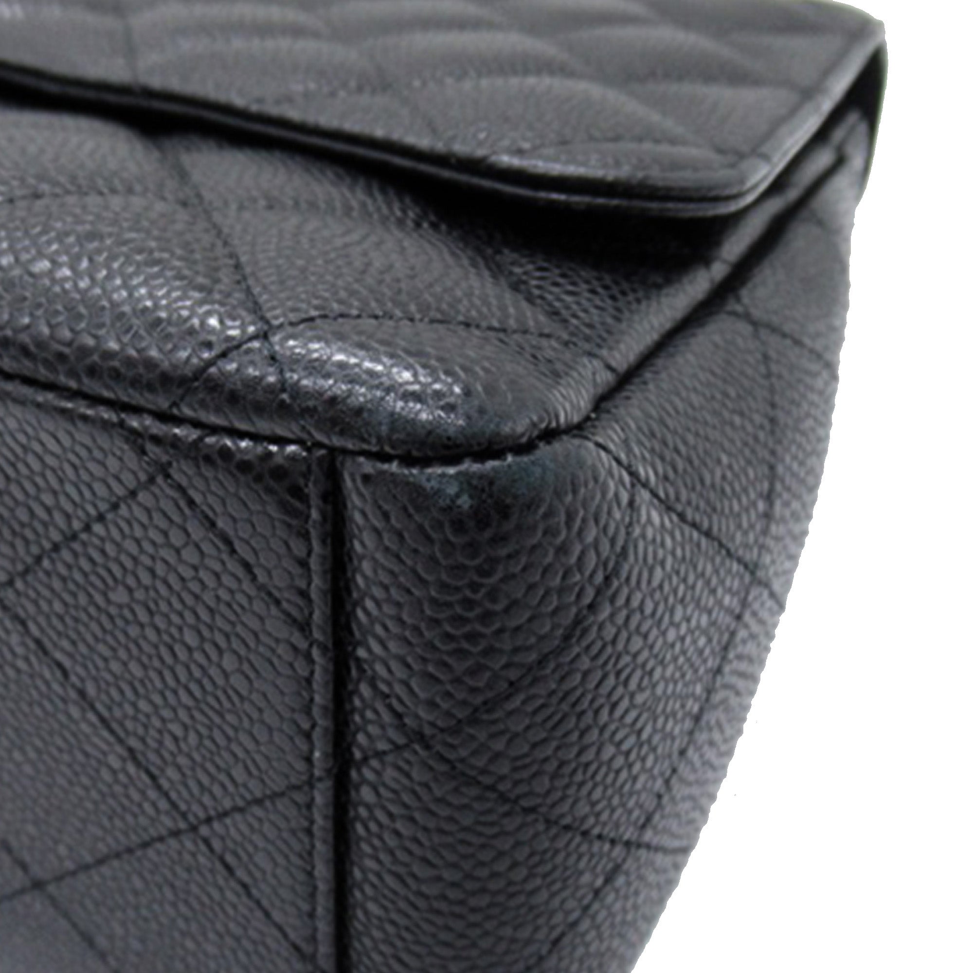 Chanel Maxi Classic Caviar Double Flap - image 10