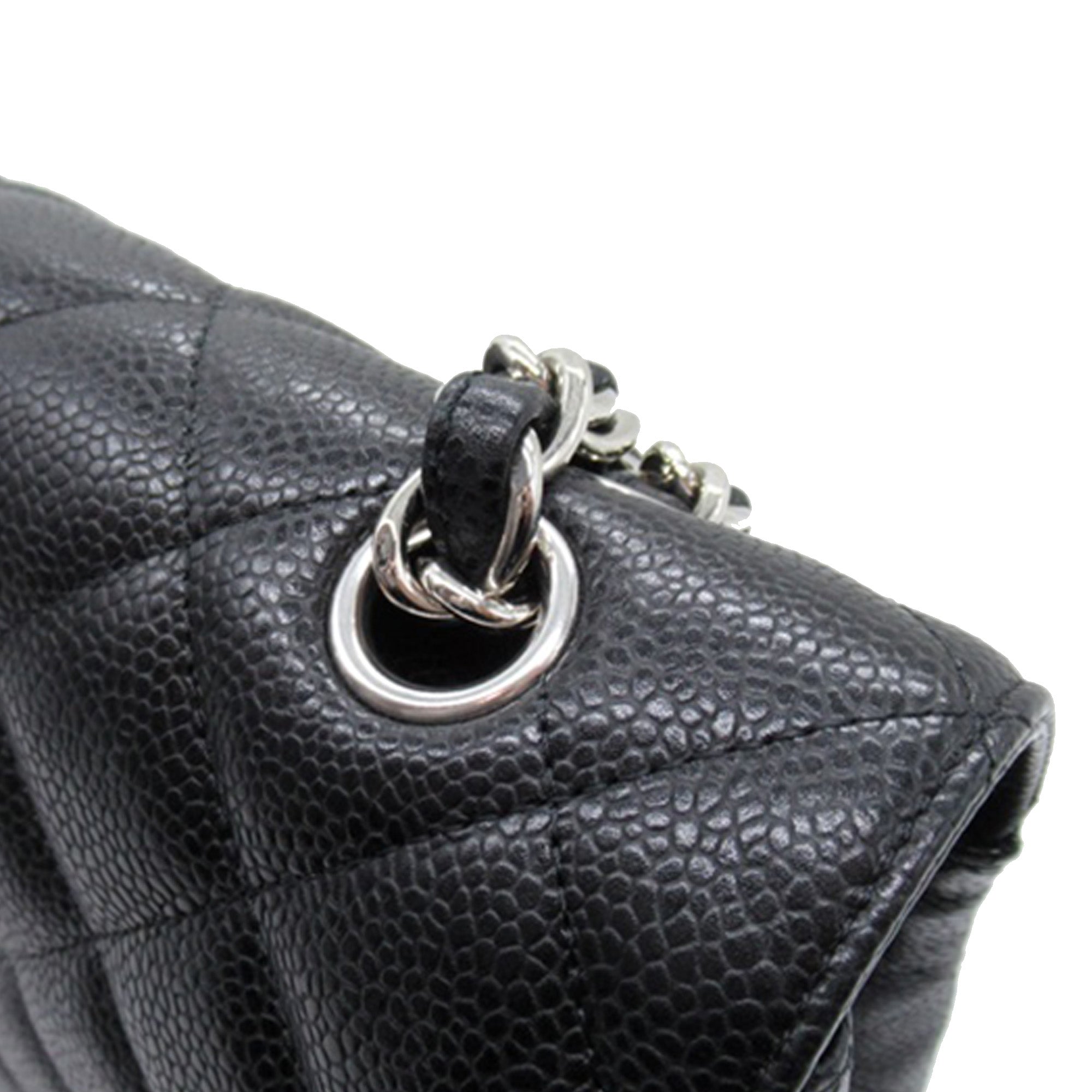 Chanel Maxi Classic Caviar Double Flap - image 11