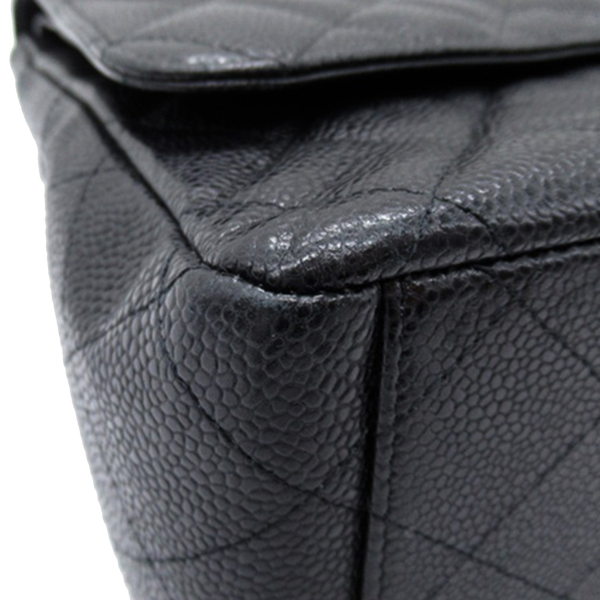 Chanel Maxi Classic Caviar Double Flap - image 9