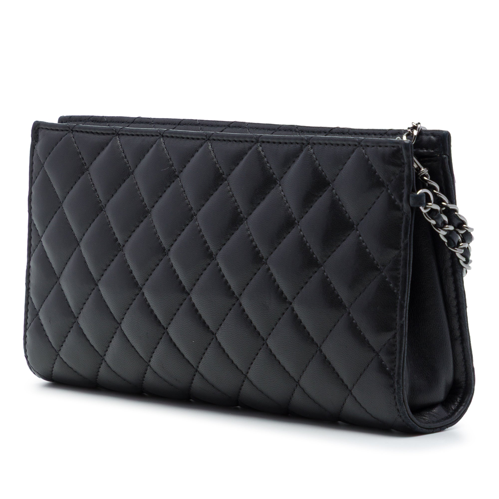 Chanel Metallic and Quilted Lambskin Mineral Nights Pochette Wristlet - image 2