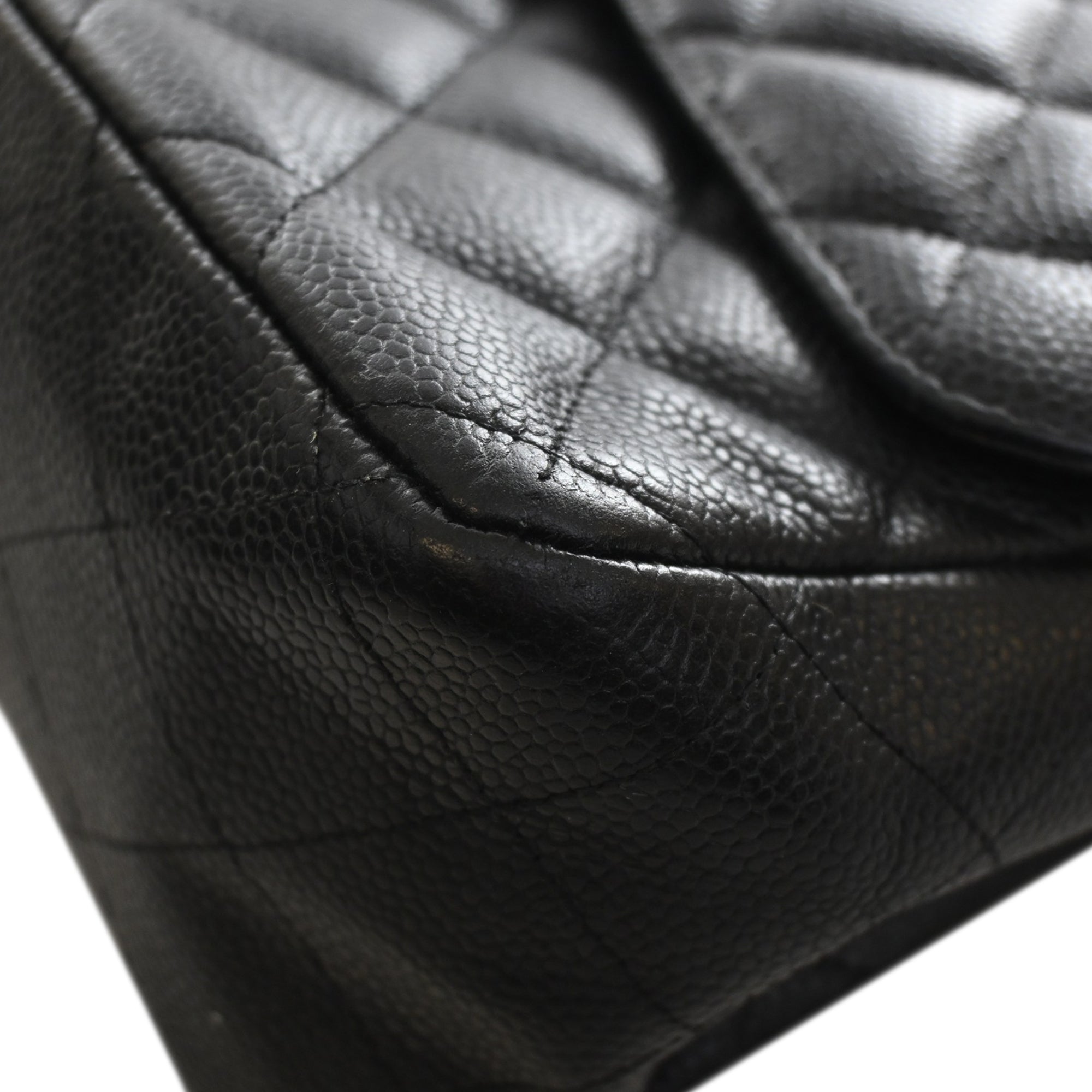 Chanel Jumbo Classic Caviar Double Flap - image 8