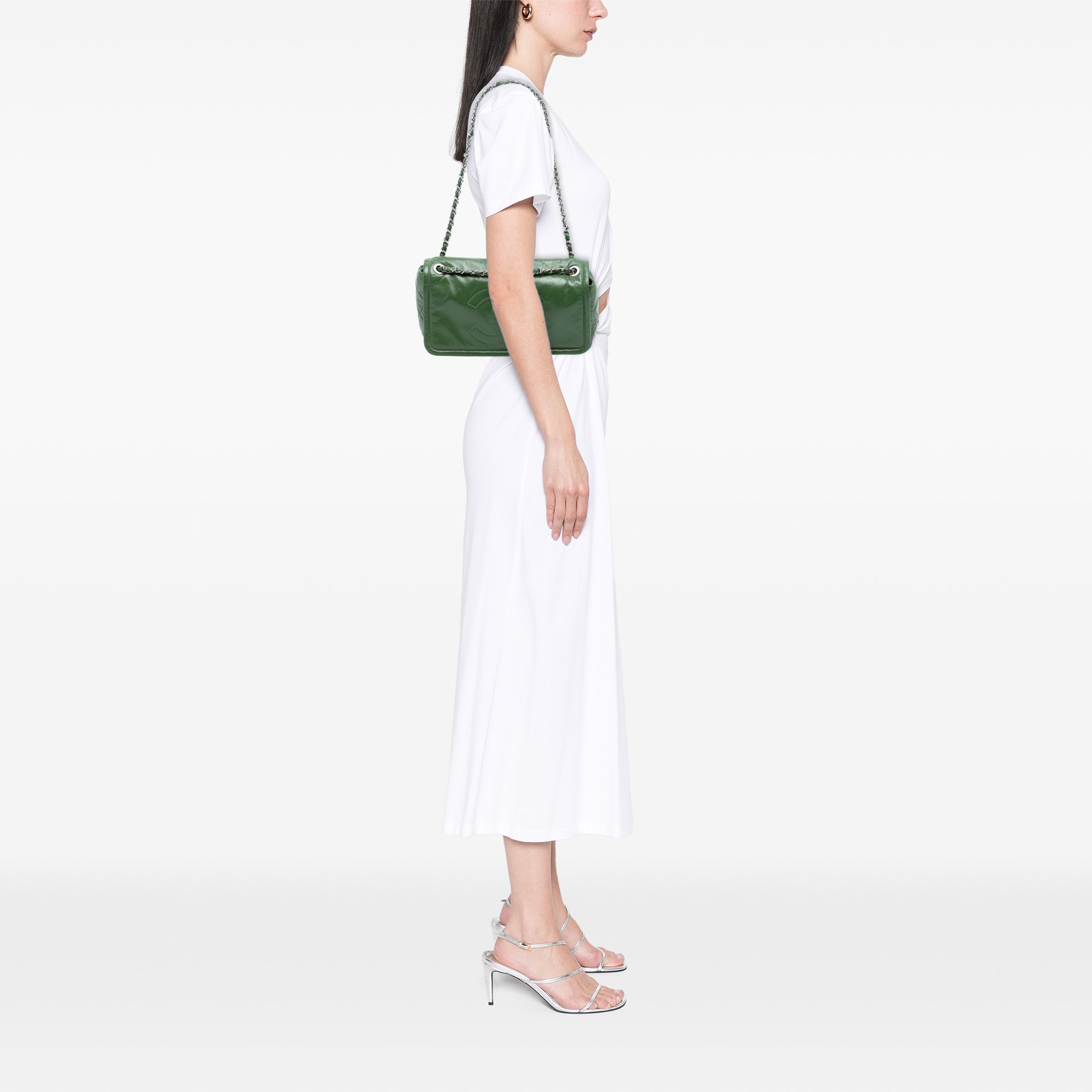 Chanel CC Quilted Calfskin Flap - image 7