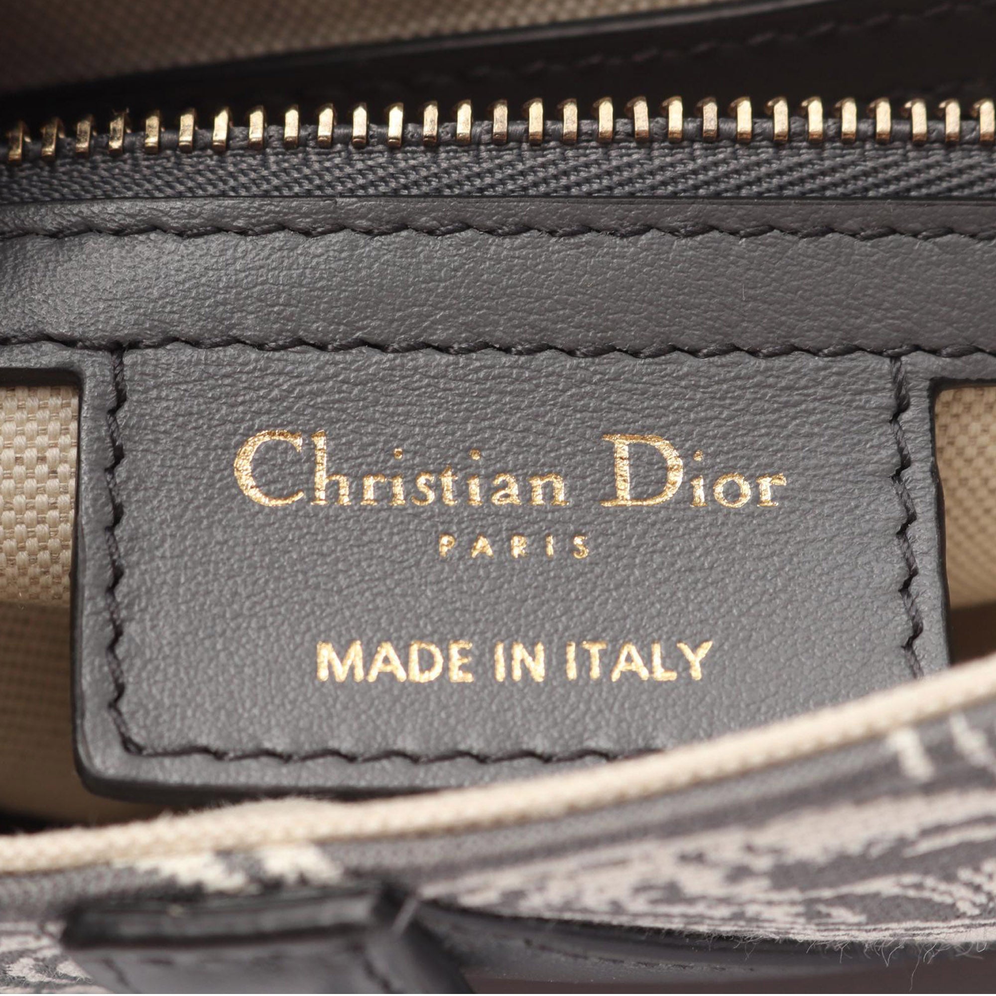 Dior Canvas Embroidered Reverse Toile De Jouy Saddle Bag - image 4