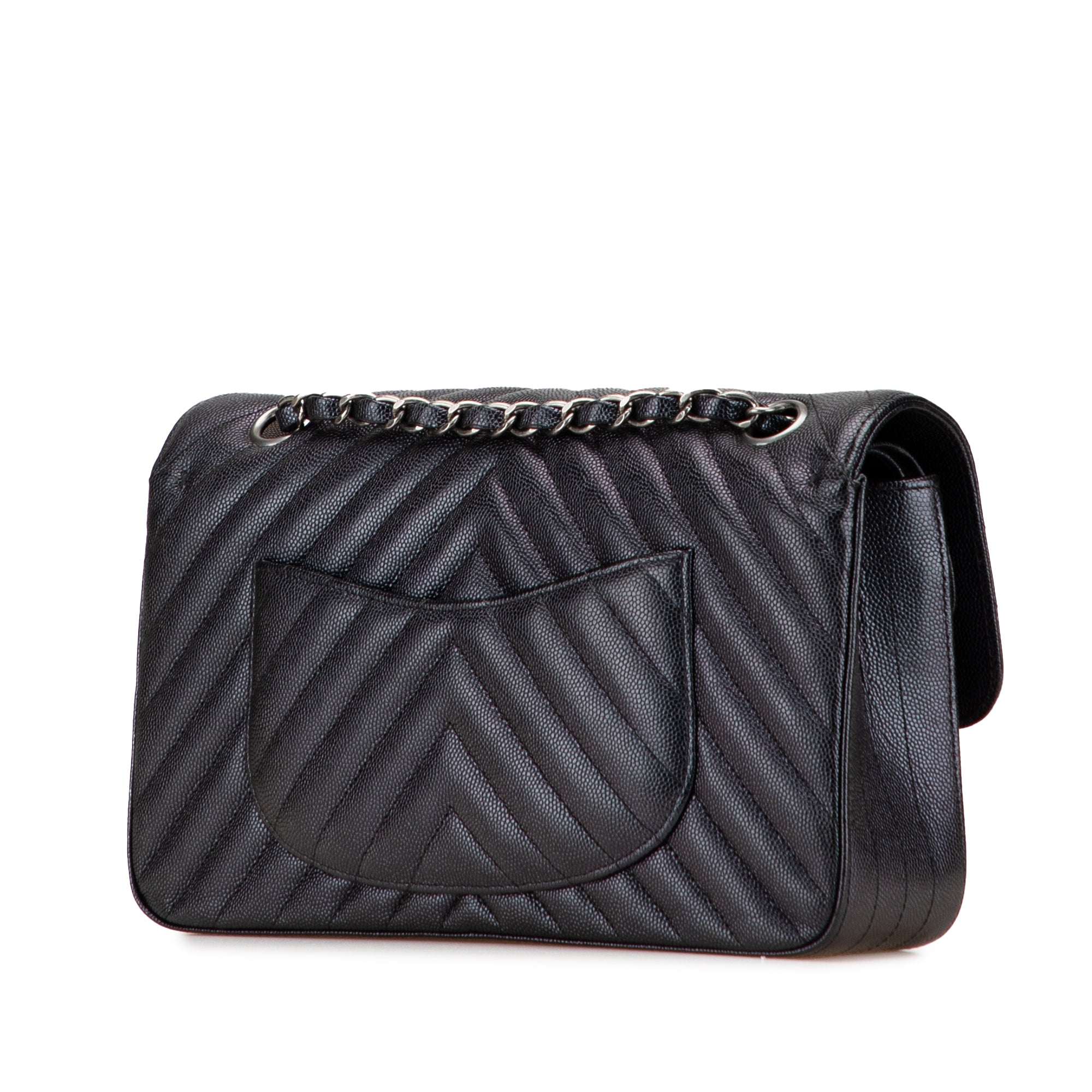 Chanel Medium Classic Chevron Caviar Double Flap - image 2