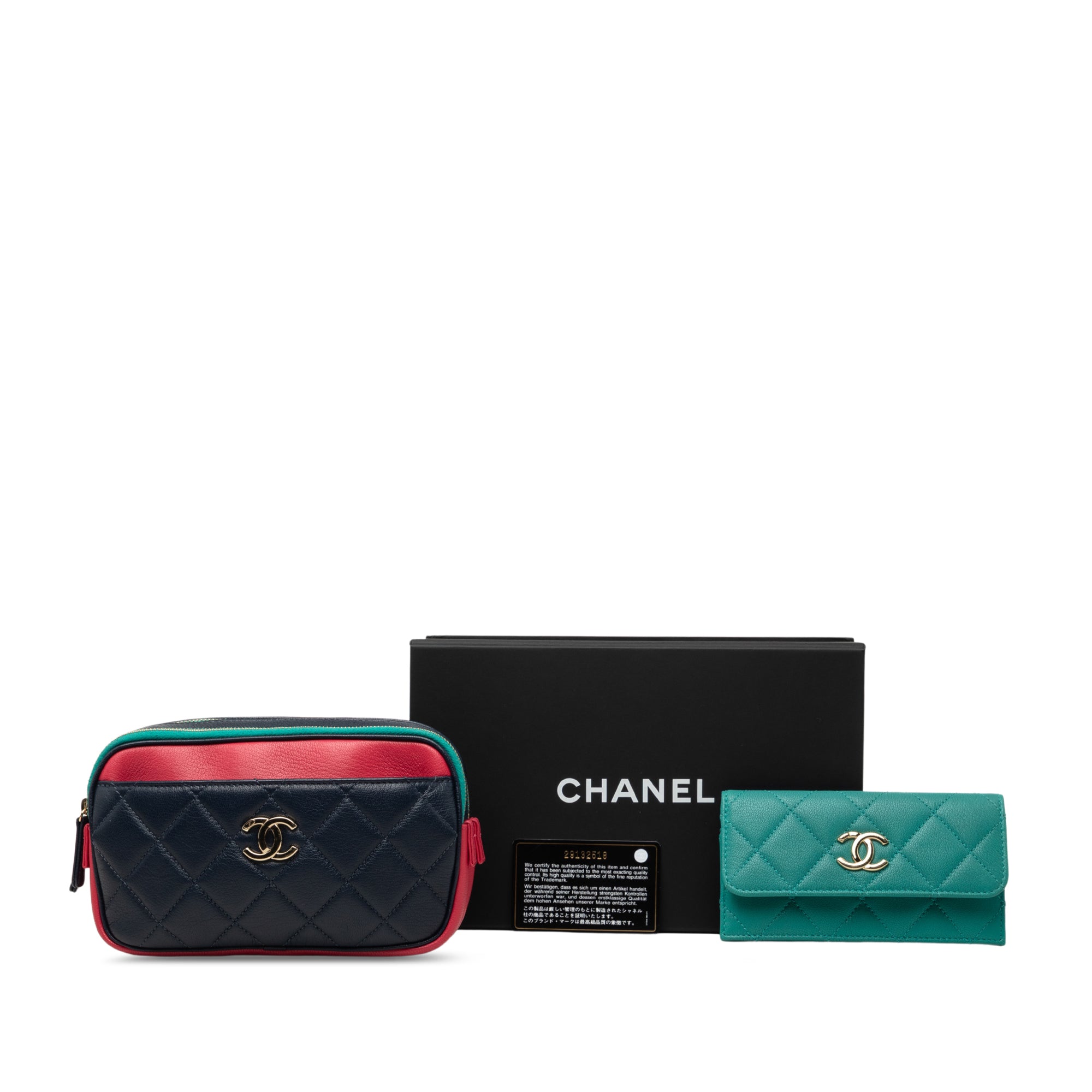 Chanel Tricolor Quilted Goatskin In and Out Belt Bag - image 7