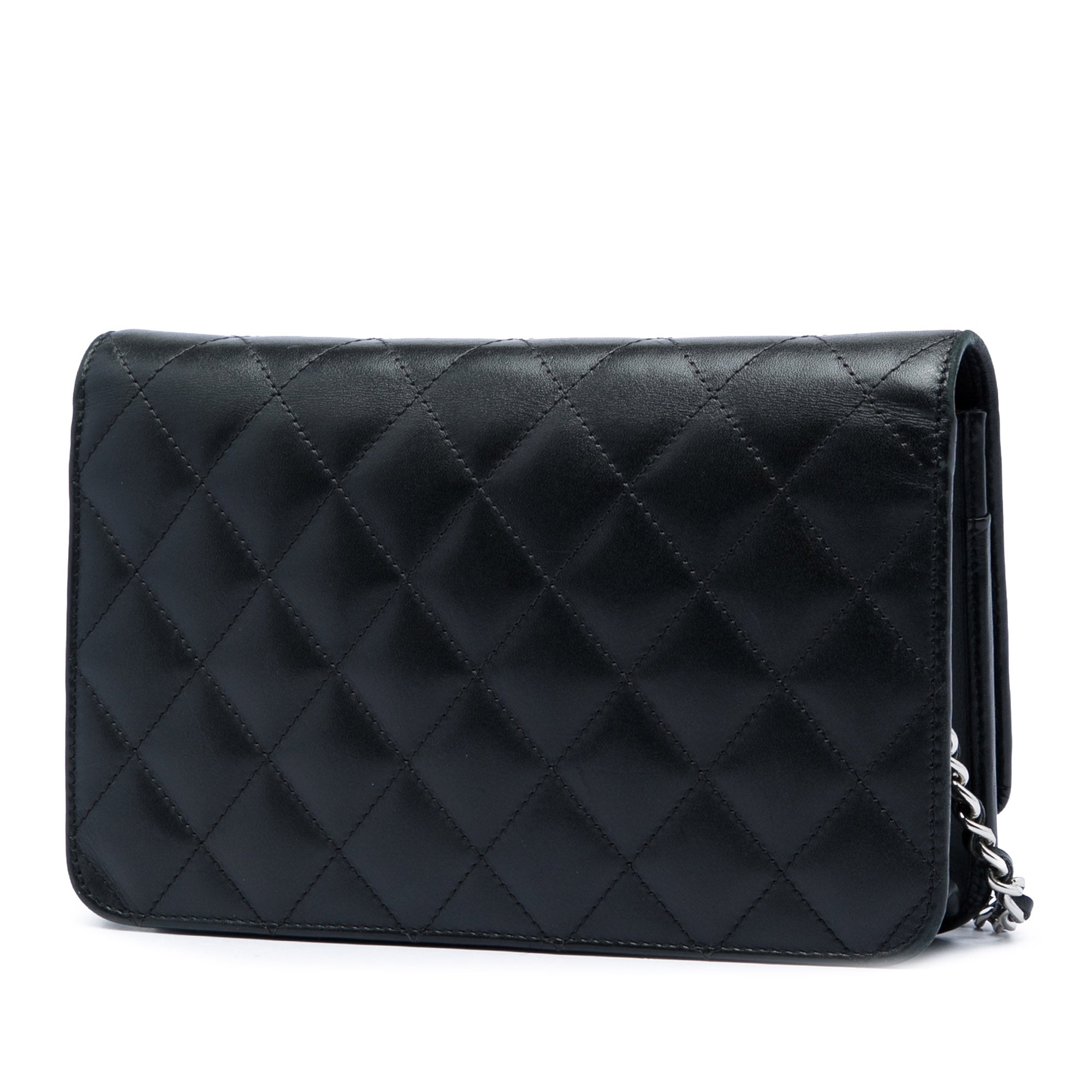 Chanel Quilted Lambskin Cambon Ligne Wallet On Chain - image 2