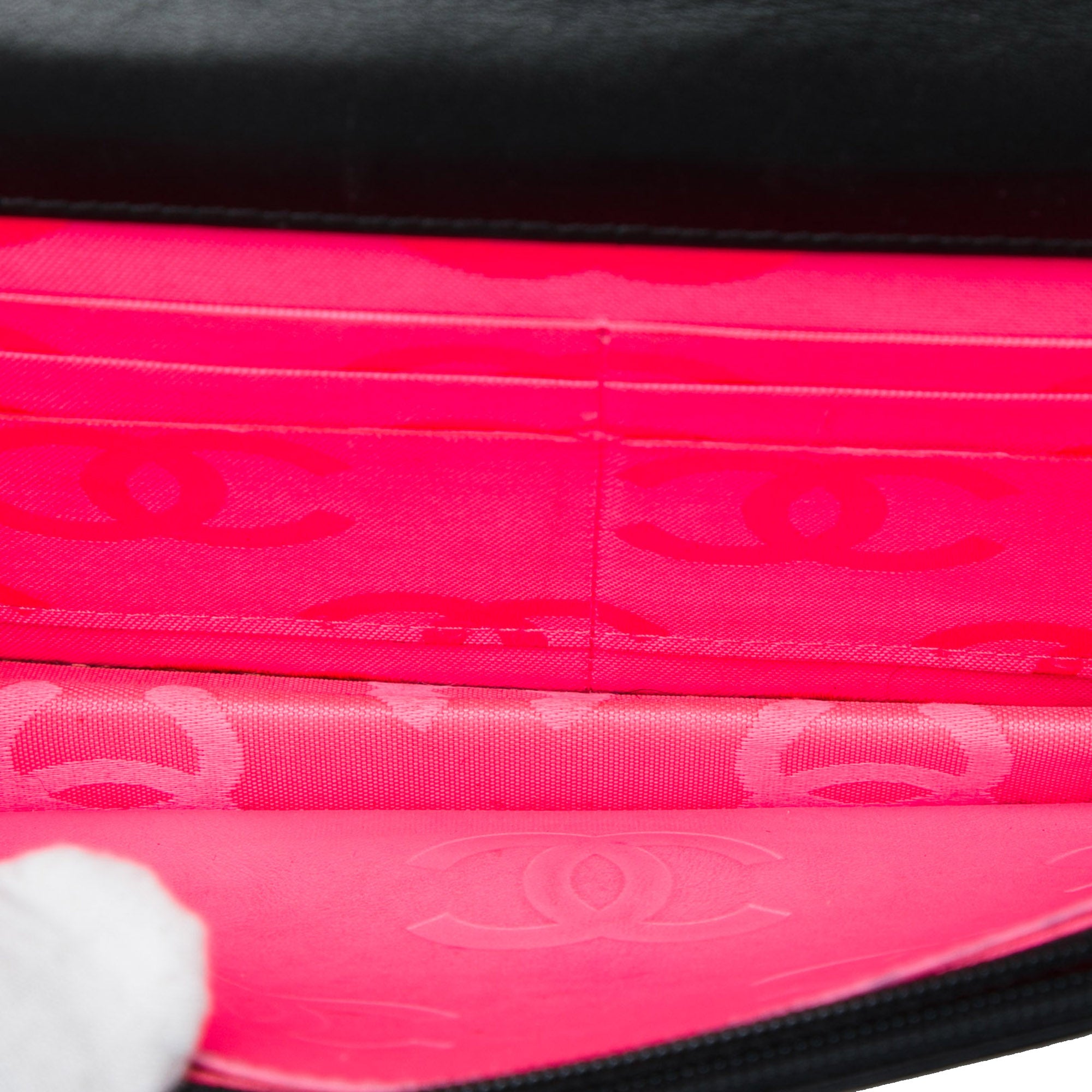 Chanel Quilted Lambskin Cambon Ligne Wallet On Chain - image 4