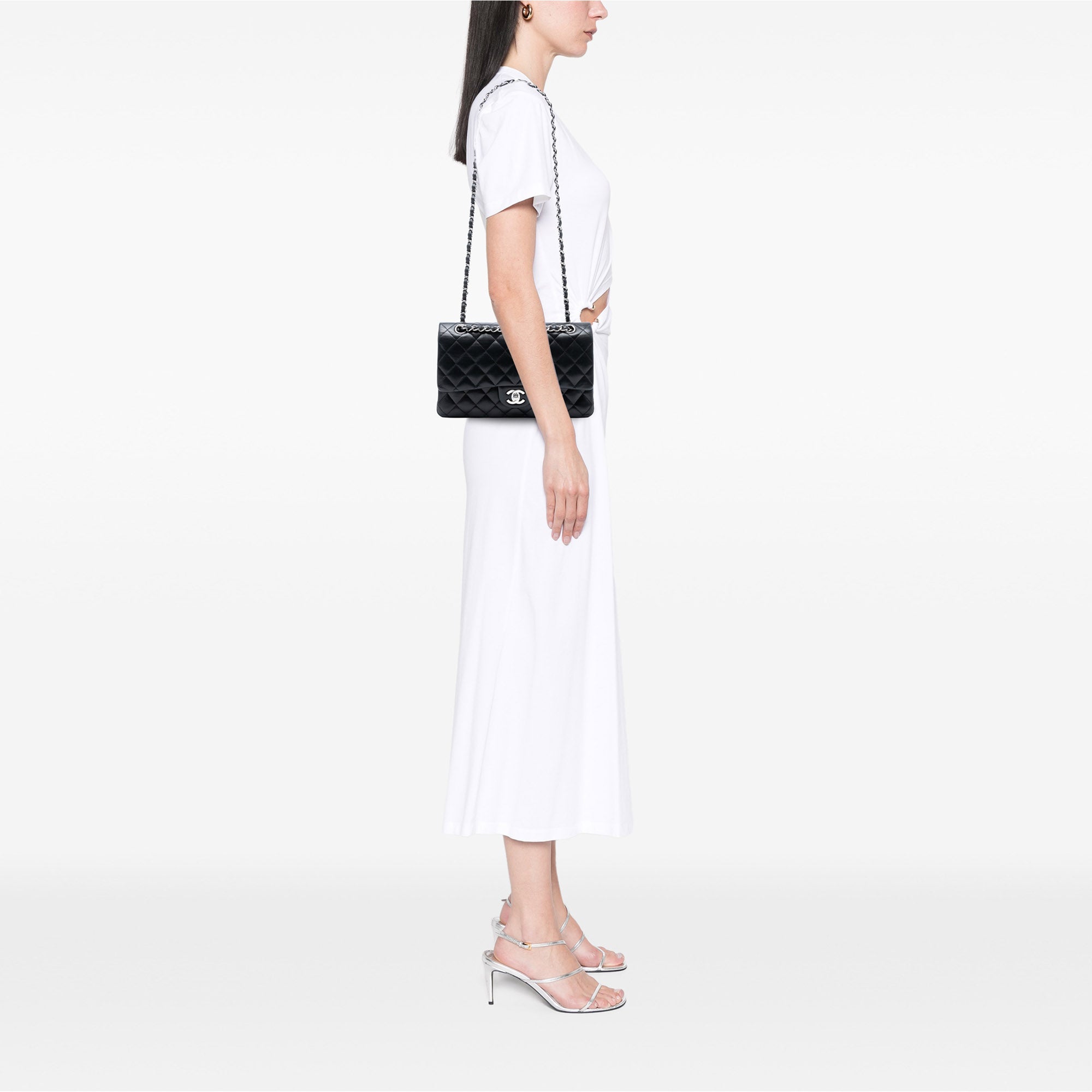 Chanel Medium Classic Lambskin Double Flap - image 7