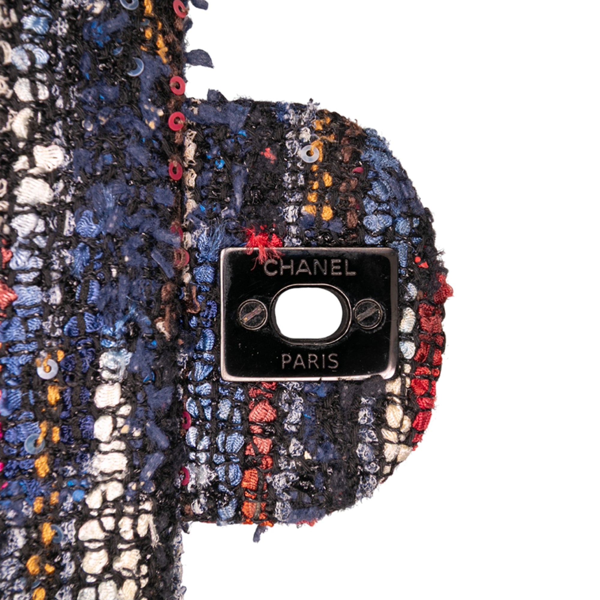 Chanel Medium Classic Tweed Double Flap - image 11