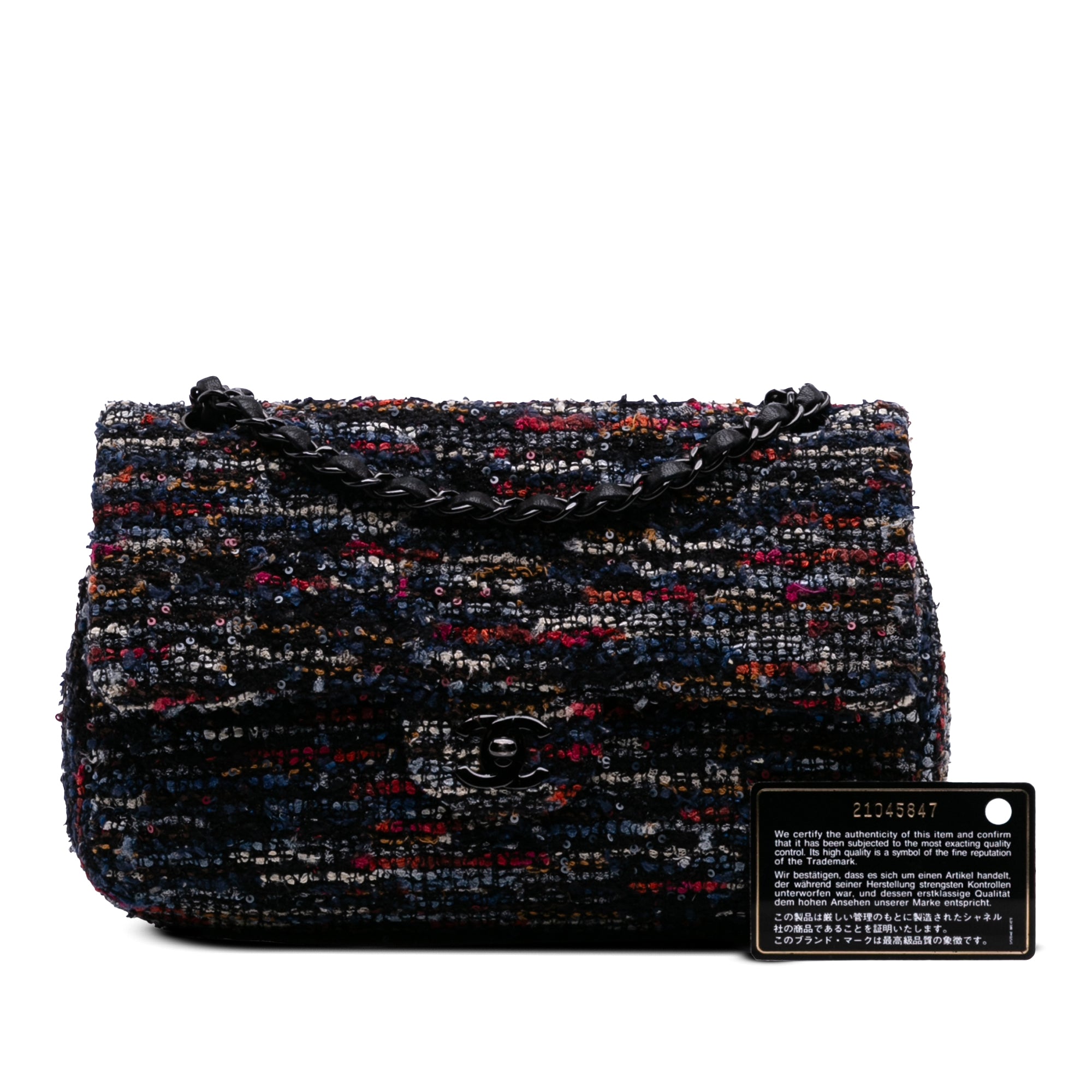 Chanel Medium Classic Tweed Double Flap - image 13