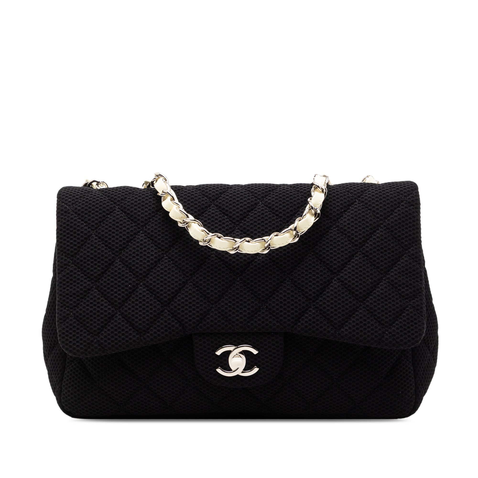 Chanel Jumbo Classic Mesh Single Flap - image 1