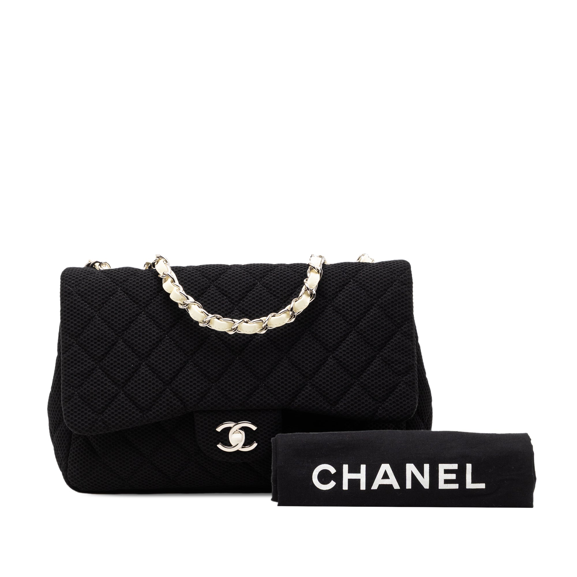 Chanel Jumbo Classic Mesh Single Flap - image 8