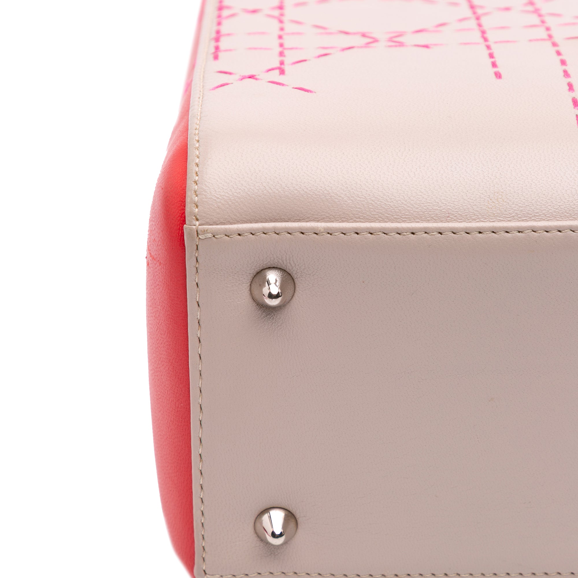 Dior Medium Tricolor Lambskin Macrocannage Stitched Lady Dior - image 6