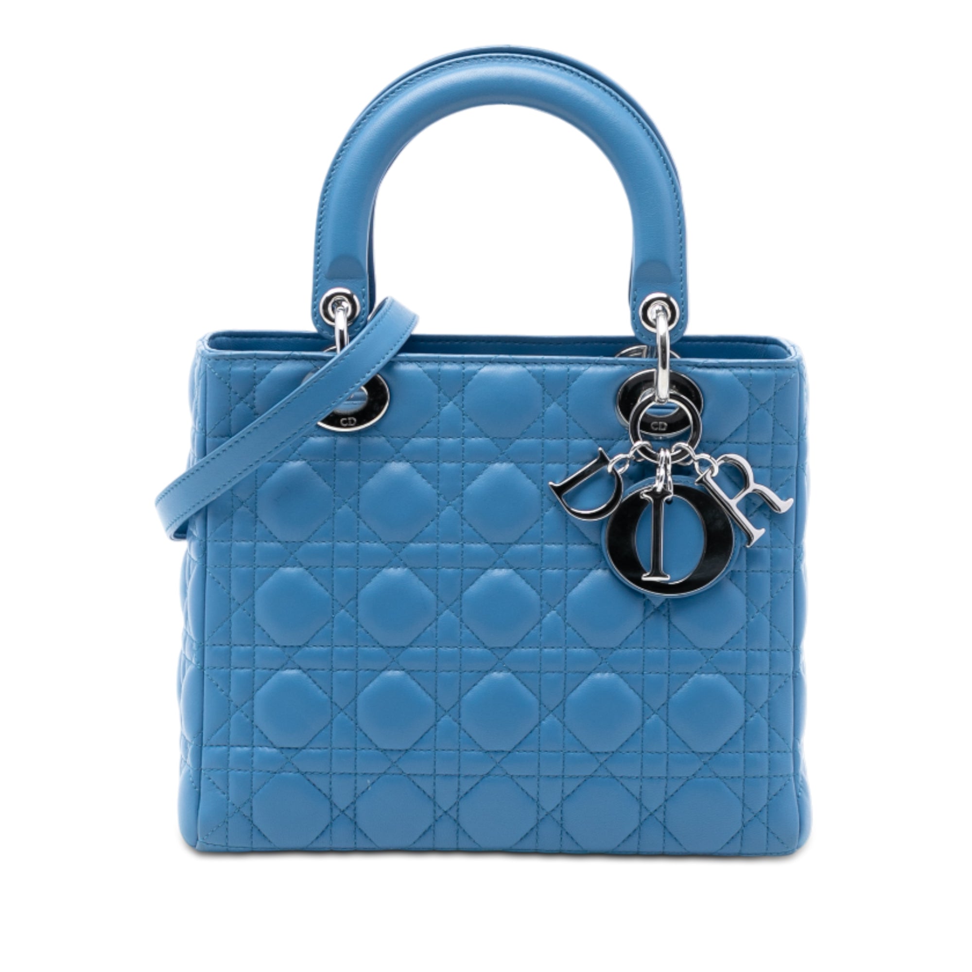 Dior Medium Lambskin Cannage Lady Dior - image 1
