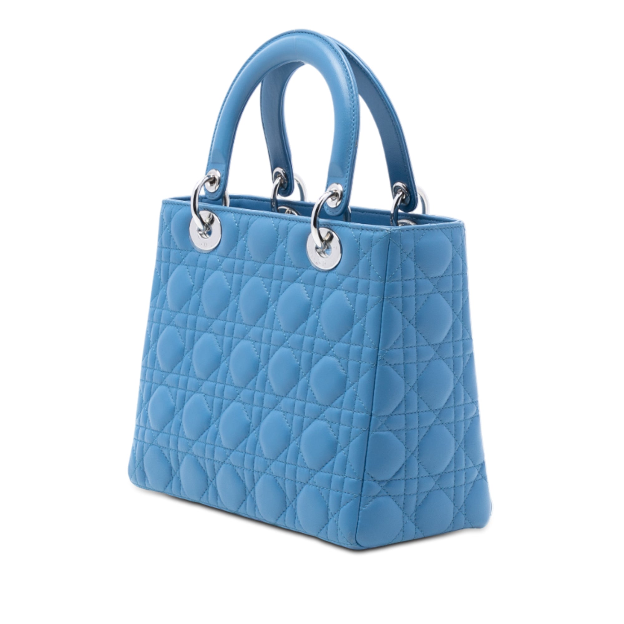 Dior Medium Lambskin Cannage Lady Dior - image 2