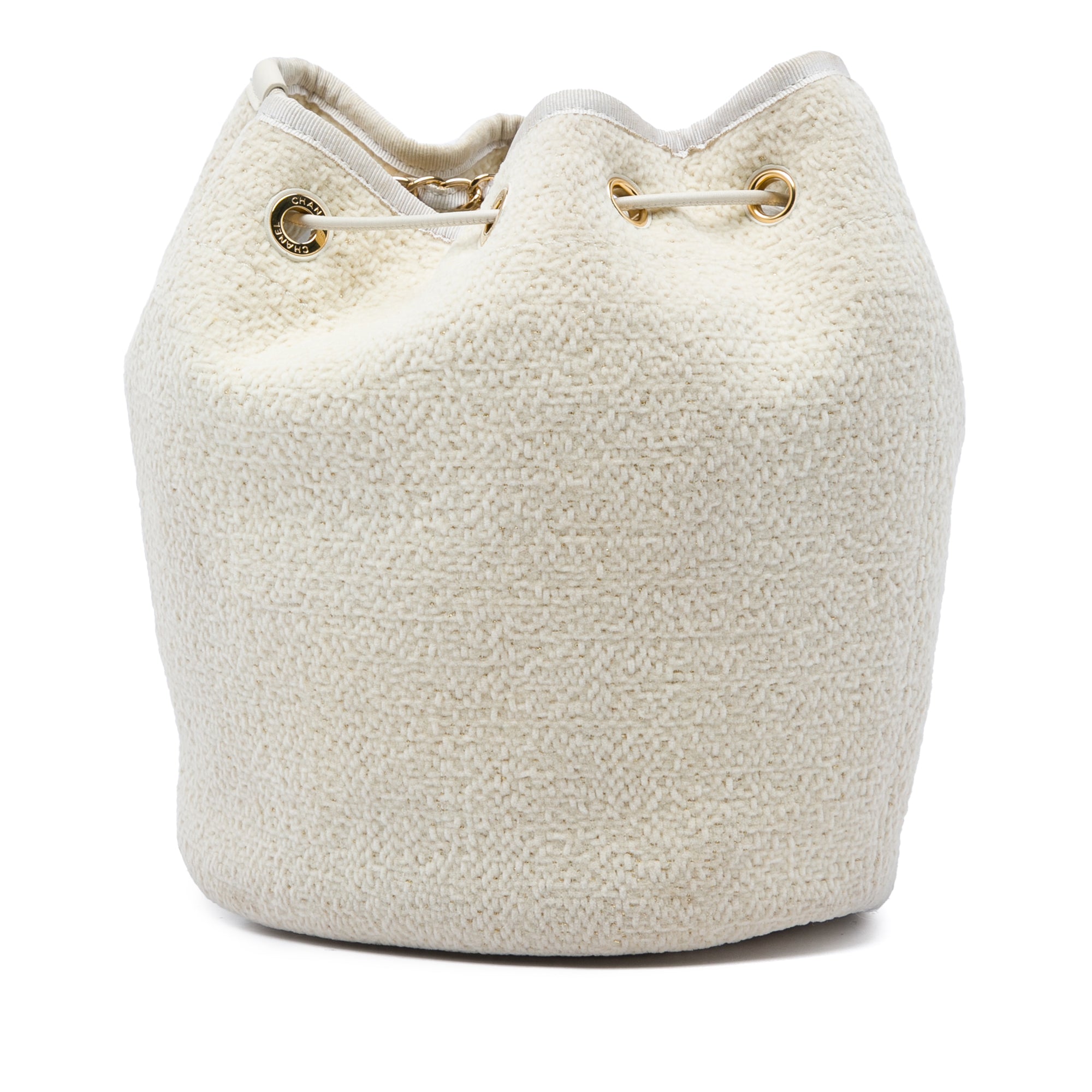 Chanel Small Tweed Deauville Drawstring Bucket Bag - image 2
