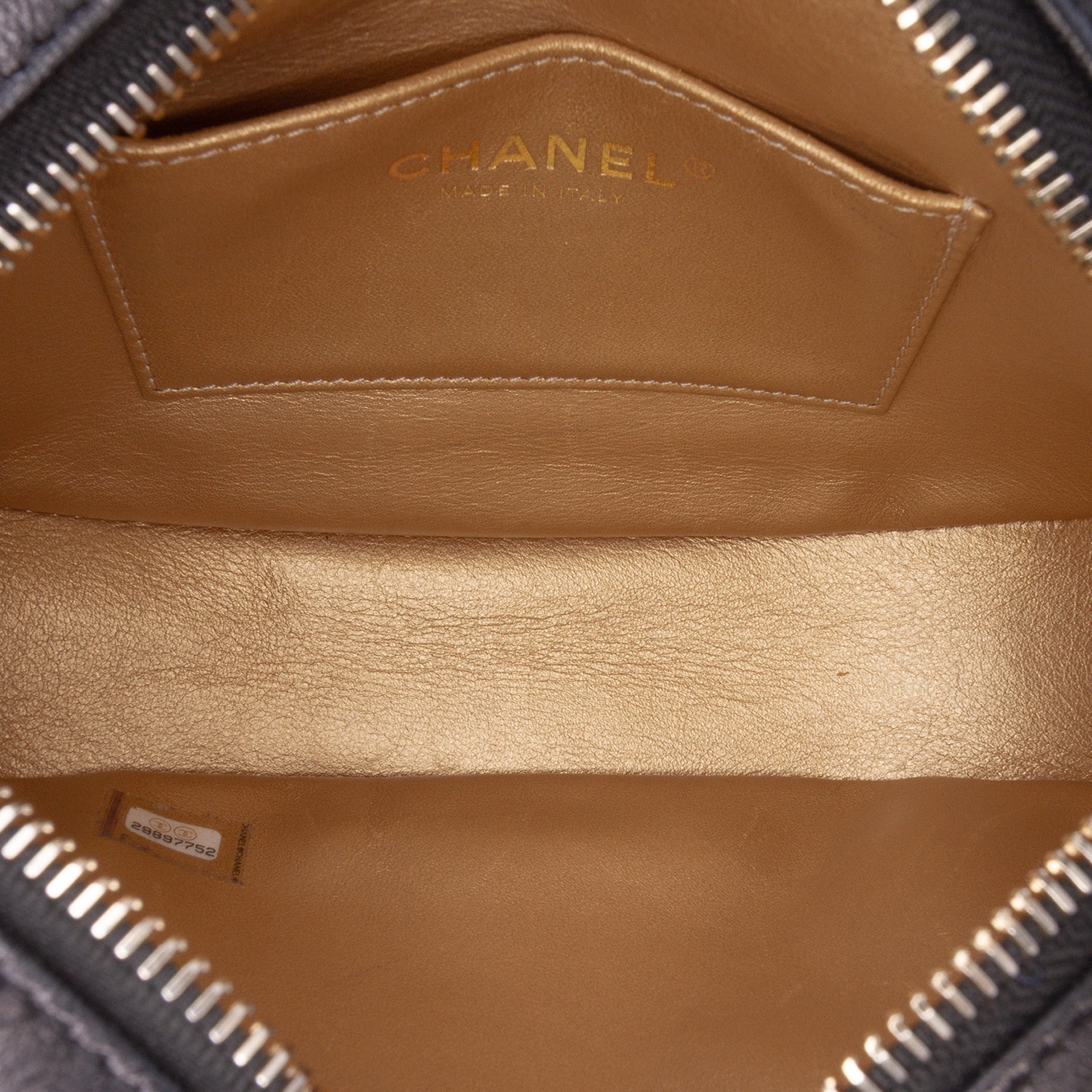 Chanel CC Quilted Lambskin Coco Midnight Camera Bag - image 4