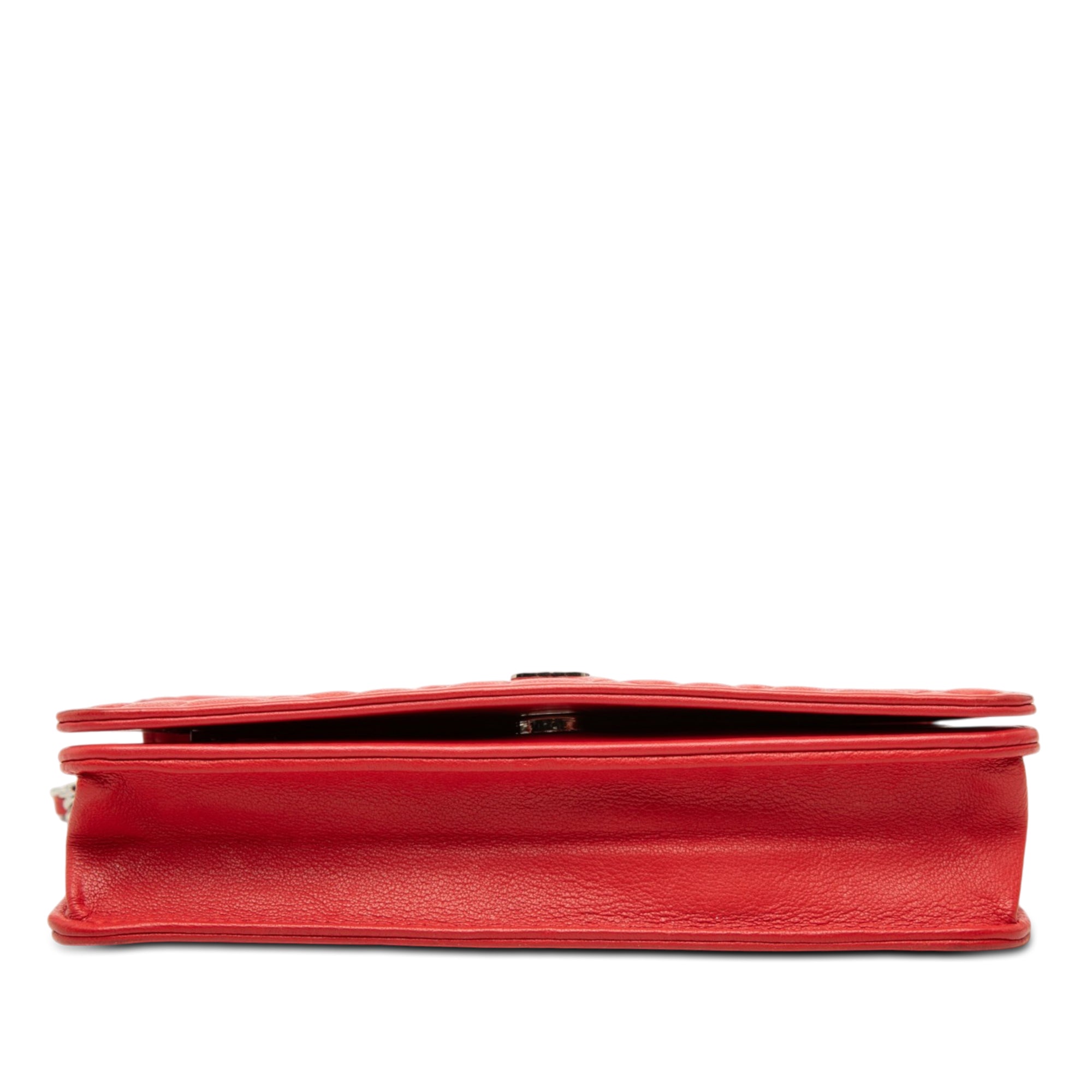 Chanel CC Embossed Lambskin Camellia Wallet On Chain - image 3