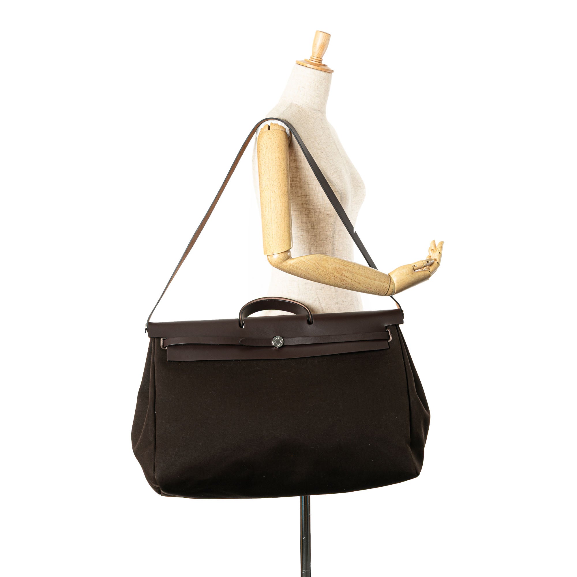 Hermès Toile Militaire Vache Hunter Herbag Zip Retourne Cabine 50 - image 14