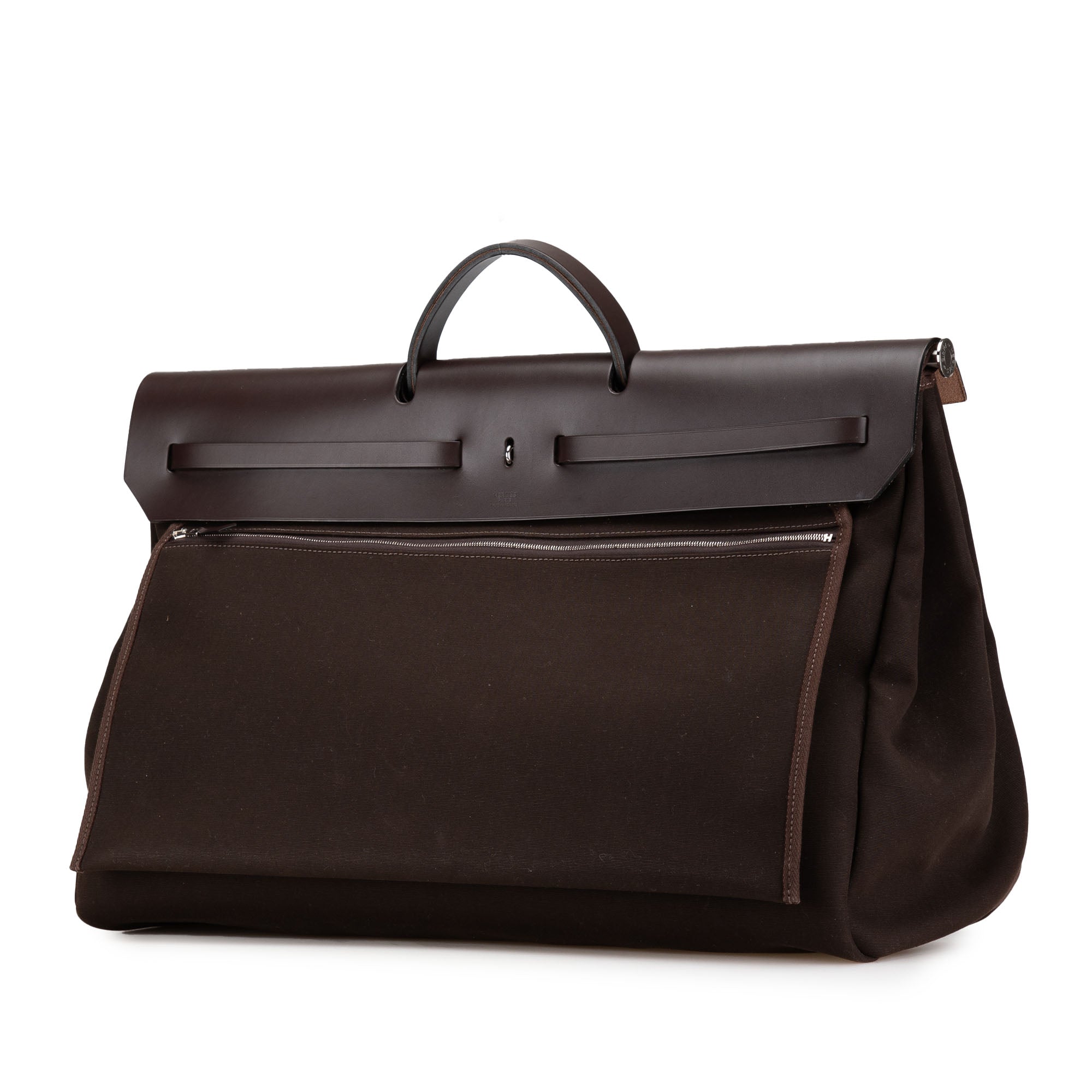Hermès Toile Militaire Vache Hunter Herbag Zip Retourne Cabine 50 - image 2