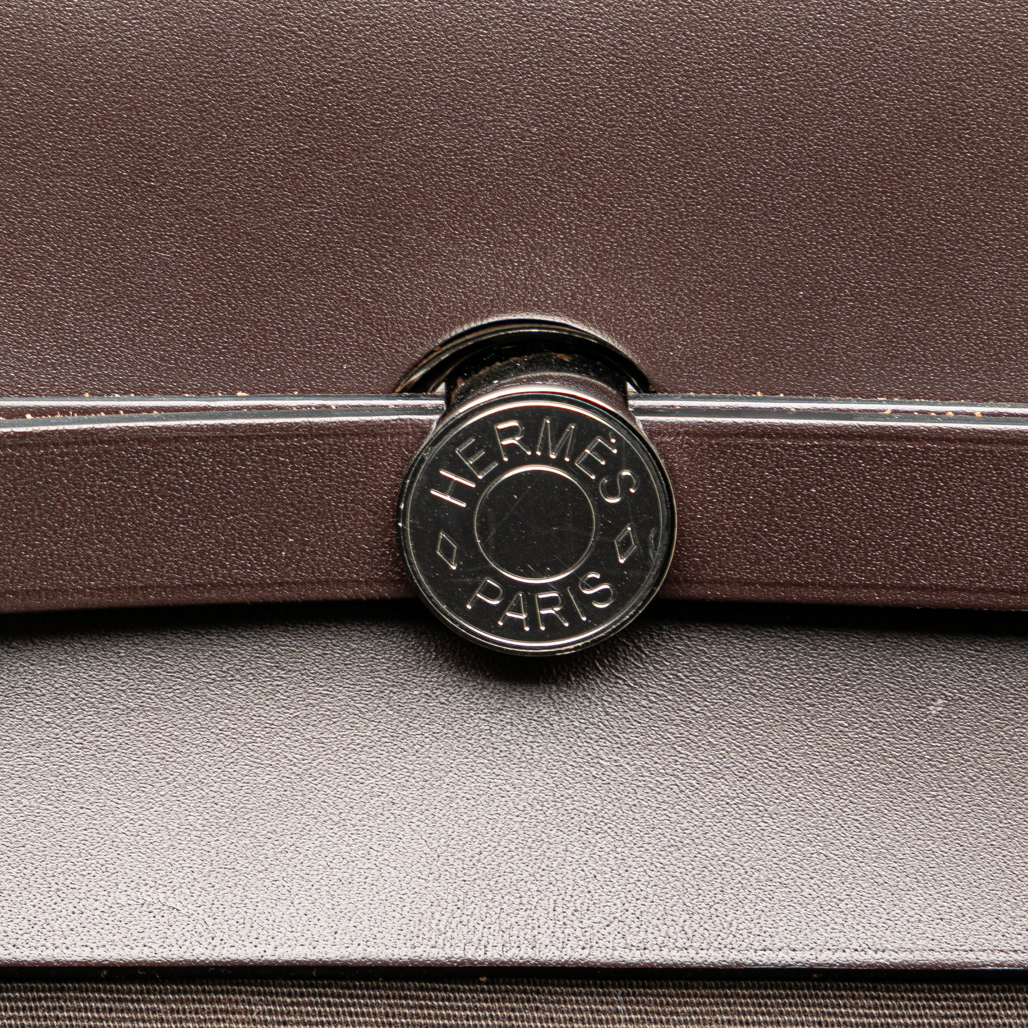 Hermès Toile Militaire Vache Hunter Herbag Zip Retourne Cabine 50 - image 8