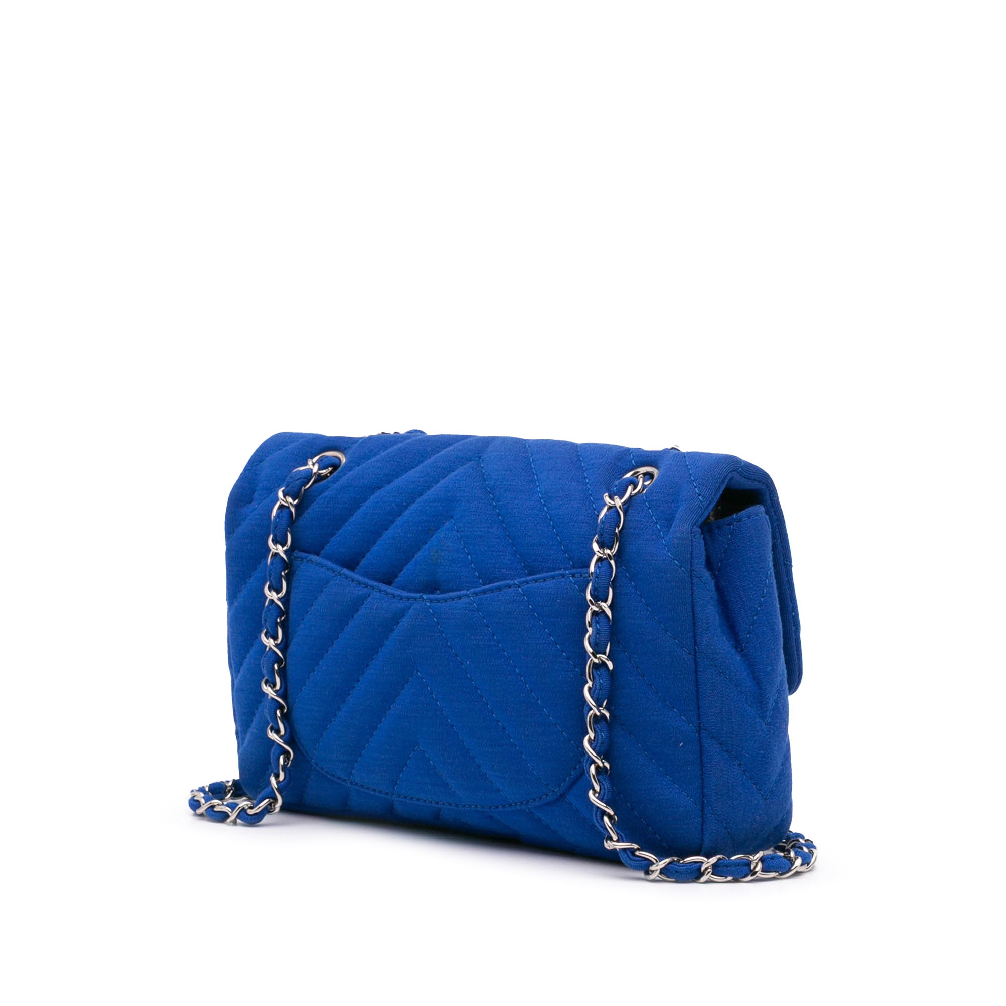 Chanel Medium Chevron Jersey Single Flap - image 2