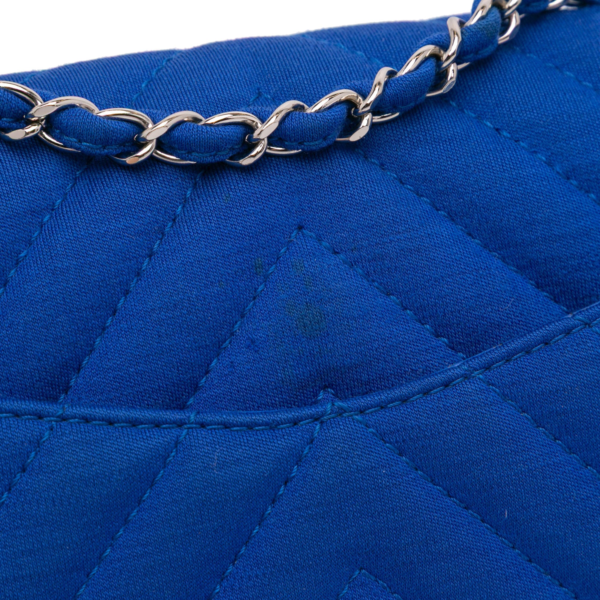 Chanel Medium Chevron Jersey Single Flap - image 9