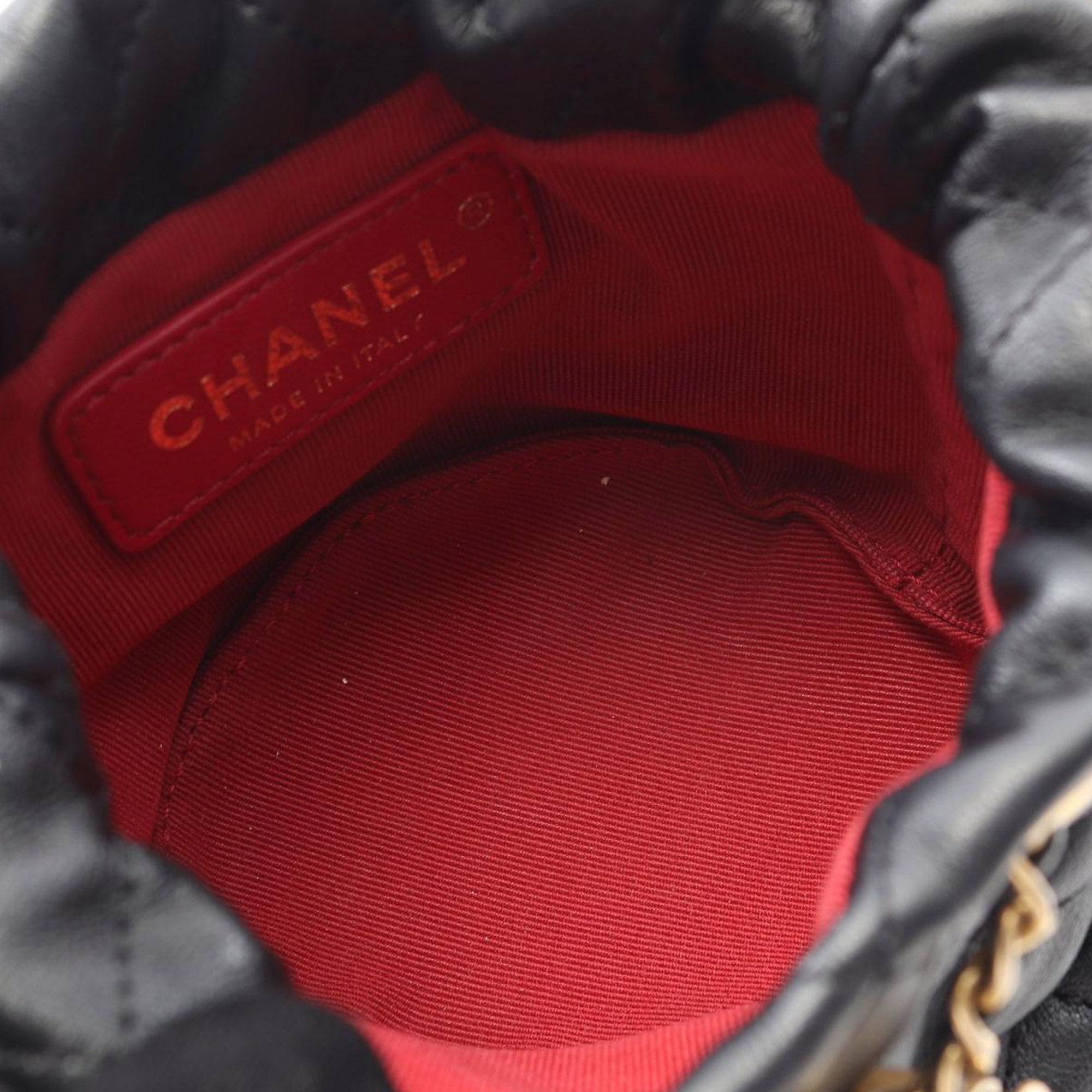 Chanel Mini Quilted Calfskin About Pearls Drawstring Bucket Bag - image 3