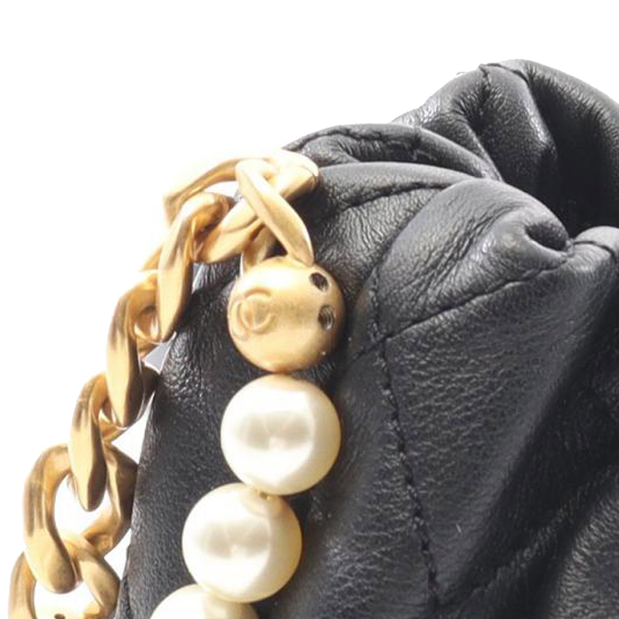 Chanel Mini Quilted Calfskin About Pearls Drawstring Bucket Bag - image 8