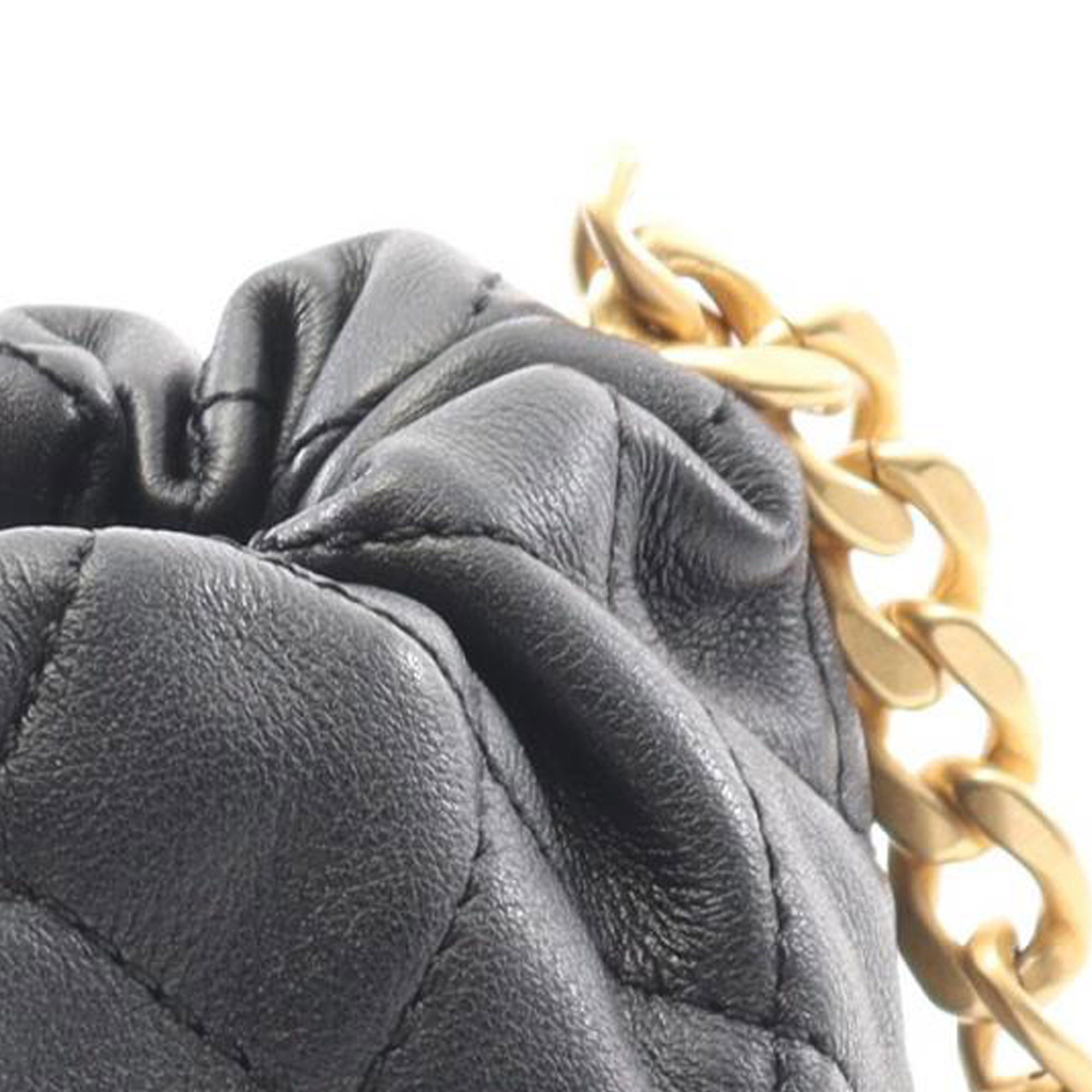 Chanel Mini Quilted Calfskin About Pearls Drawstring Bucket Bag - image 9
