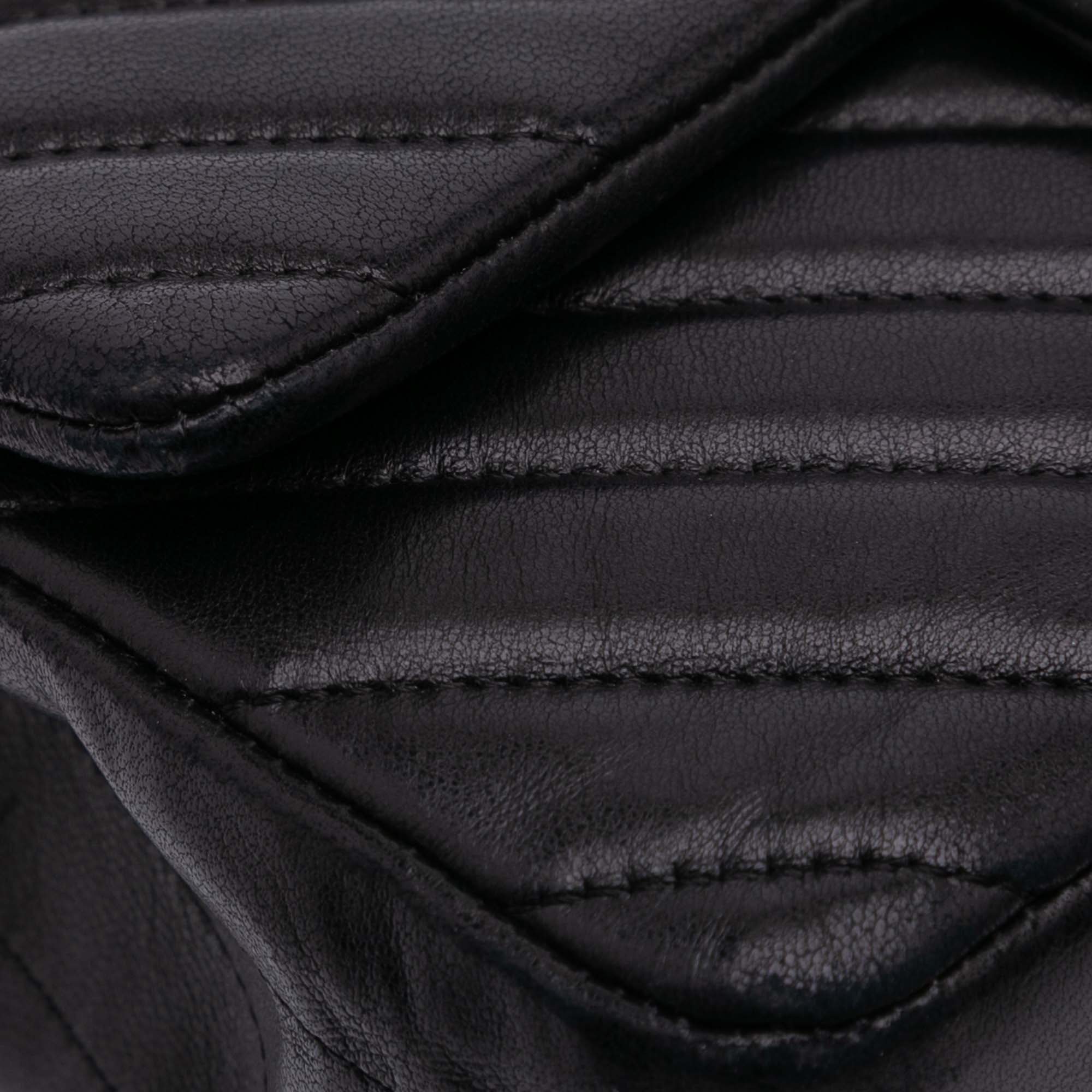 Chanel Mini Rectangular Classic Chevron Lambskin Single Flap