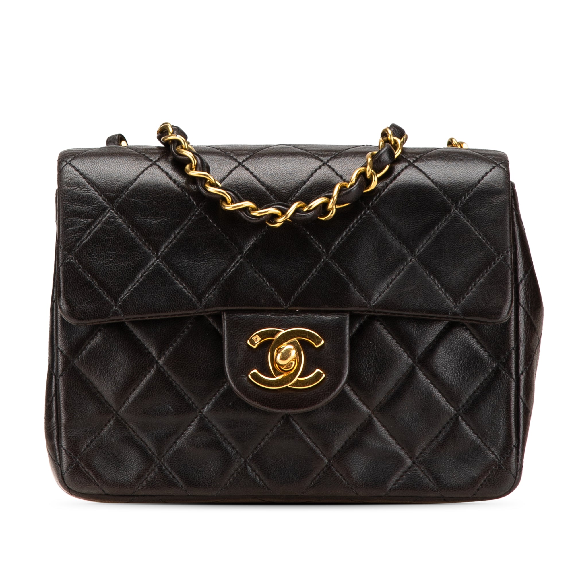 Chanel Mini Square Classic Lambskin Single Flap - image 1
